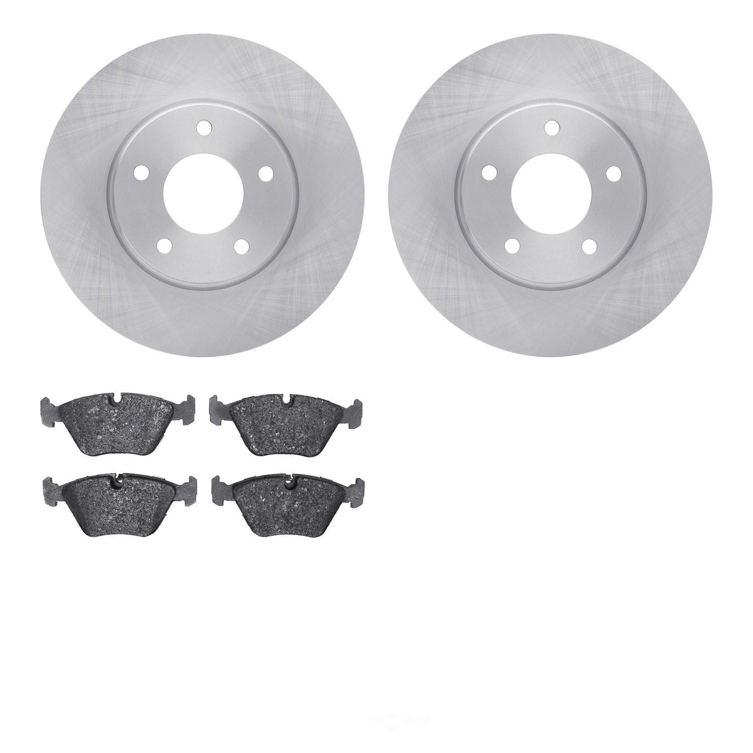 Dynamic Friction Company 6502-20080 DFC Brake Rotor with 5000 Advanced Brake Pads