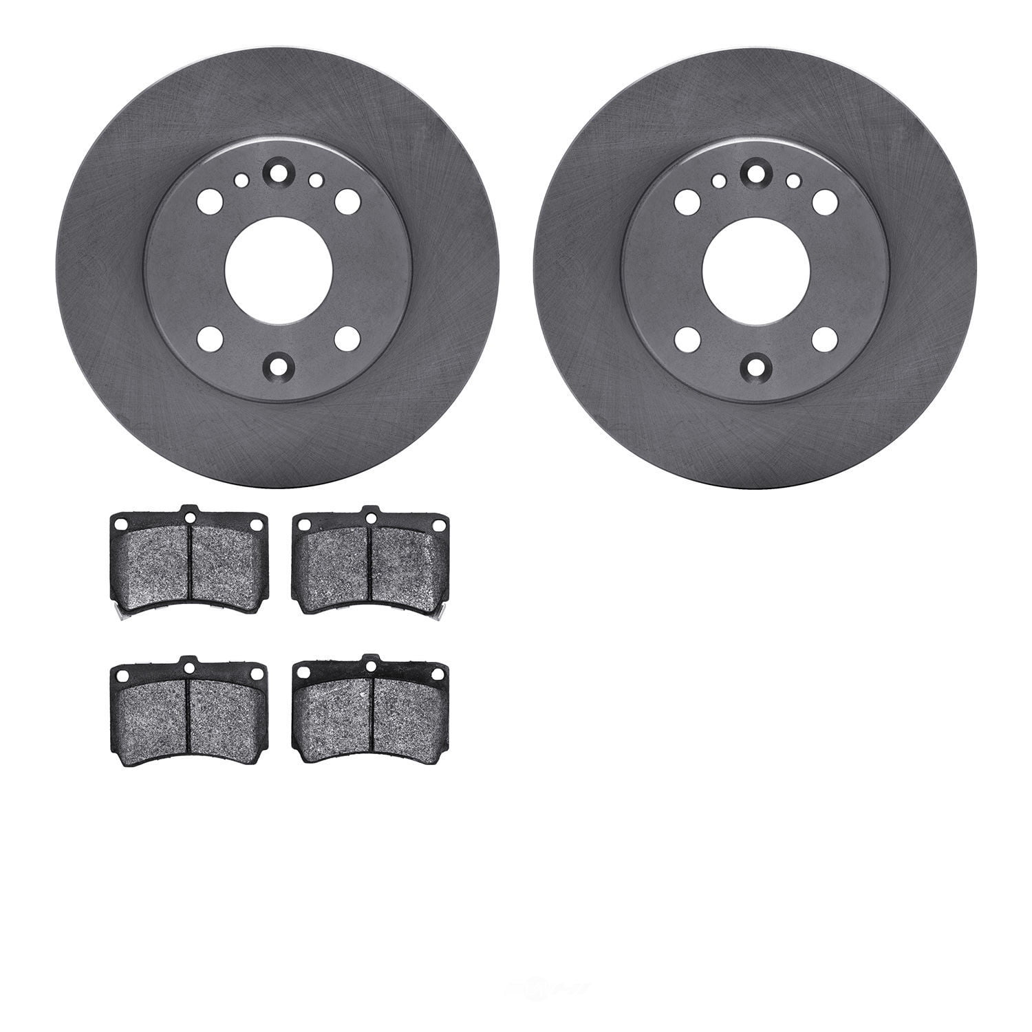 Dynamic Friction Company 6502-21041 DFC Brake Rotor with 5000 Advanced Brake Pads