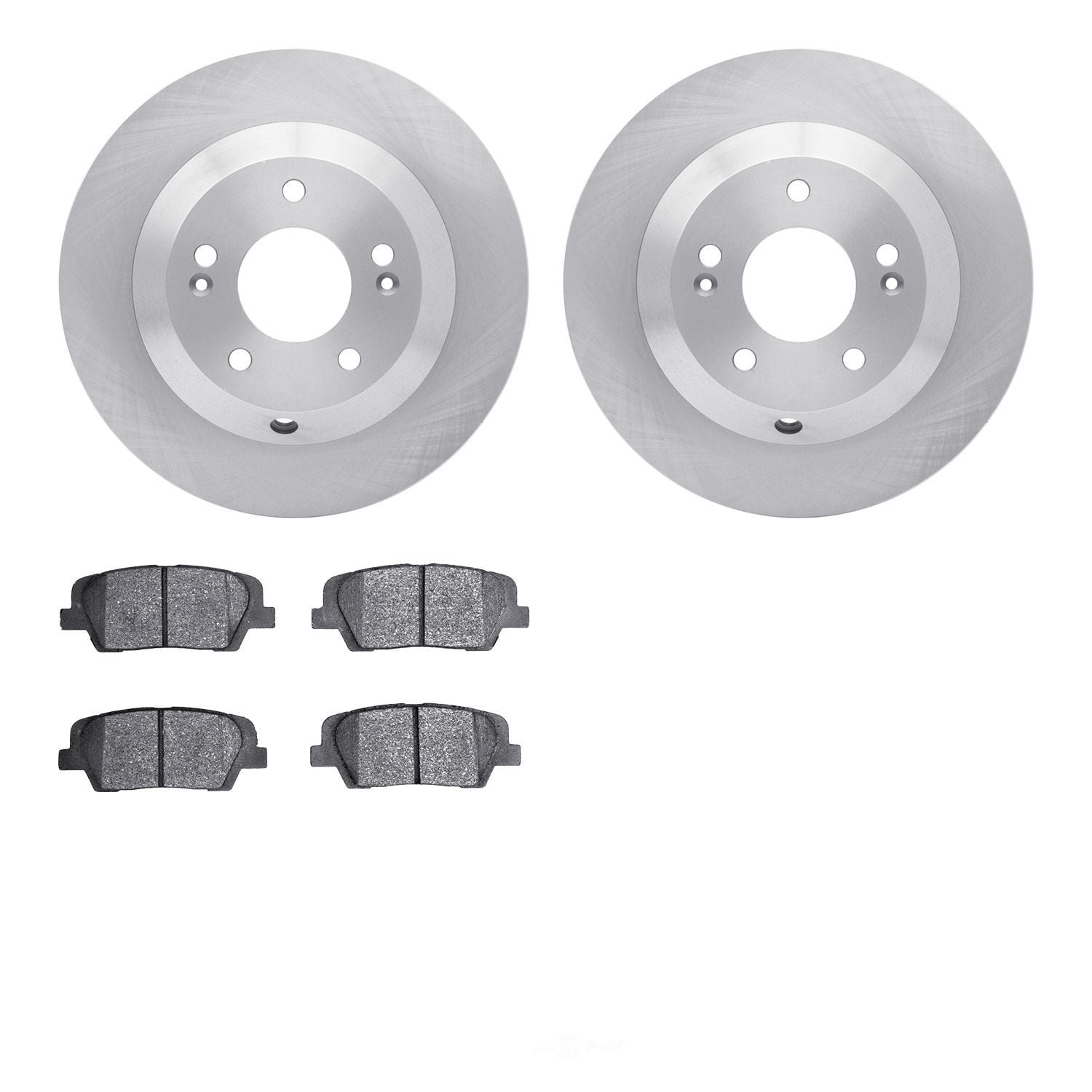 Dynamic Friction Company 6502-21158 DFC Brake Rotor with 5000 Advanced Brake Pads