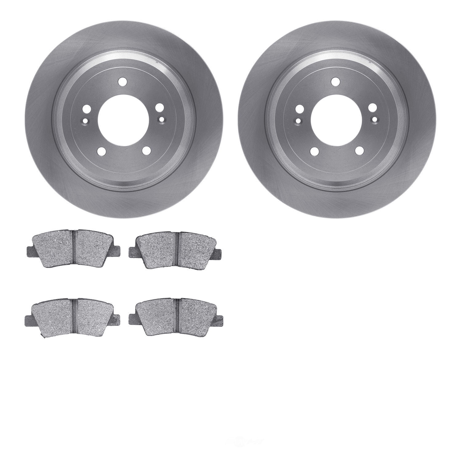 Dynamic Friction Company 6502-21200 DFC Brake Rotor with 5000 Advanced Brake Pads