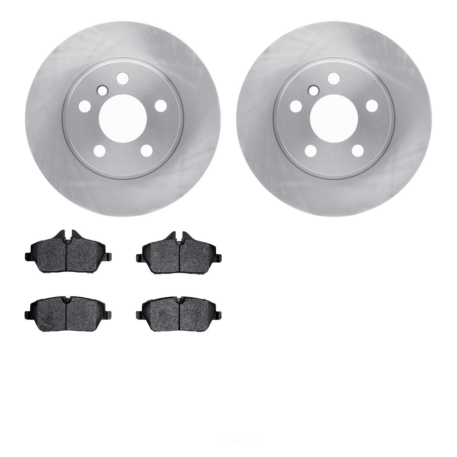 Dynamic Friction Company 6502-31608 DFC Brake Rotor with 5000 Advanced Brake Pads