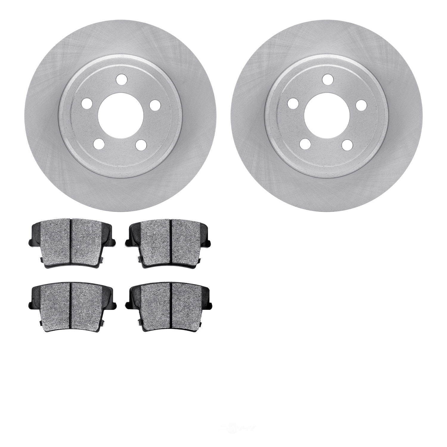 Dynamic Friction Company 6502-39114 DFC Brake Rotor with 5000 Advanced Brake Pads