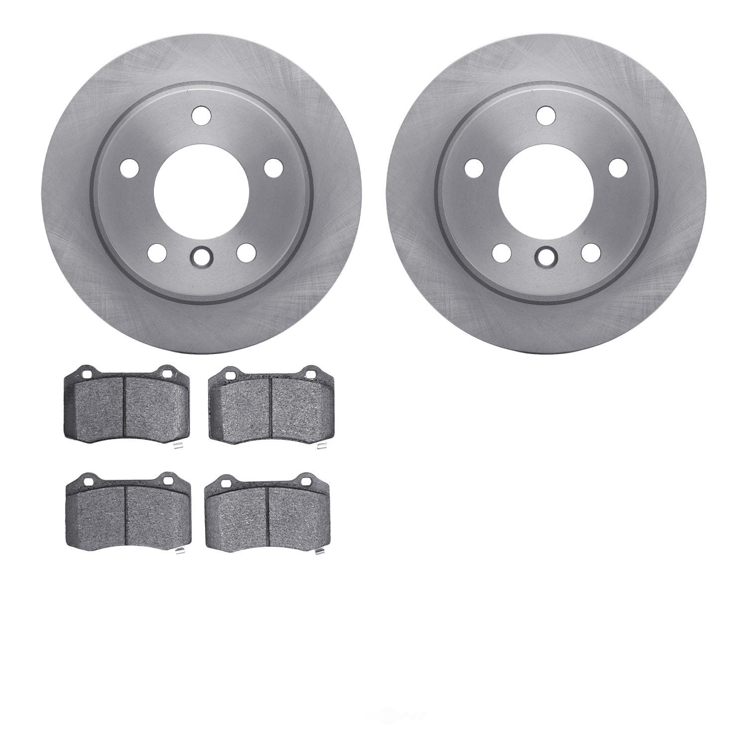 Dynamic Friction Company 6502-39122 DFC Brake Rotor with 5000 Advanced Brake Pads