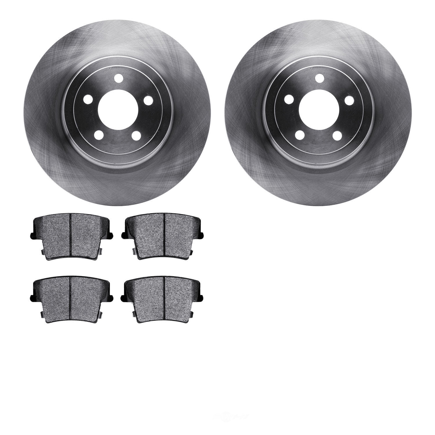 Dynamic Friction Company 6502-39125 DFC Brake Rotor with 5000 Advanced Brake Pads