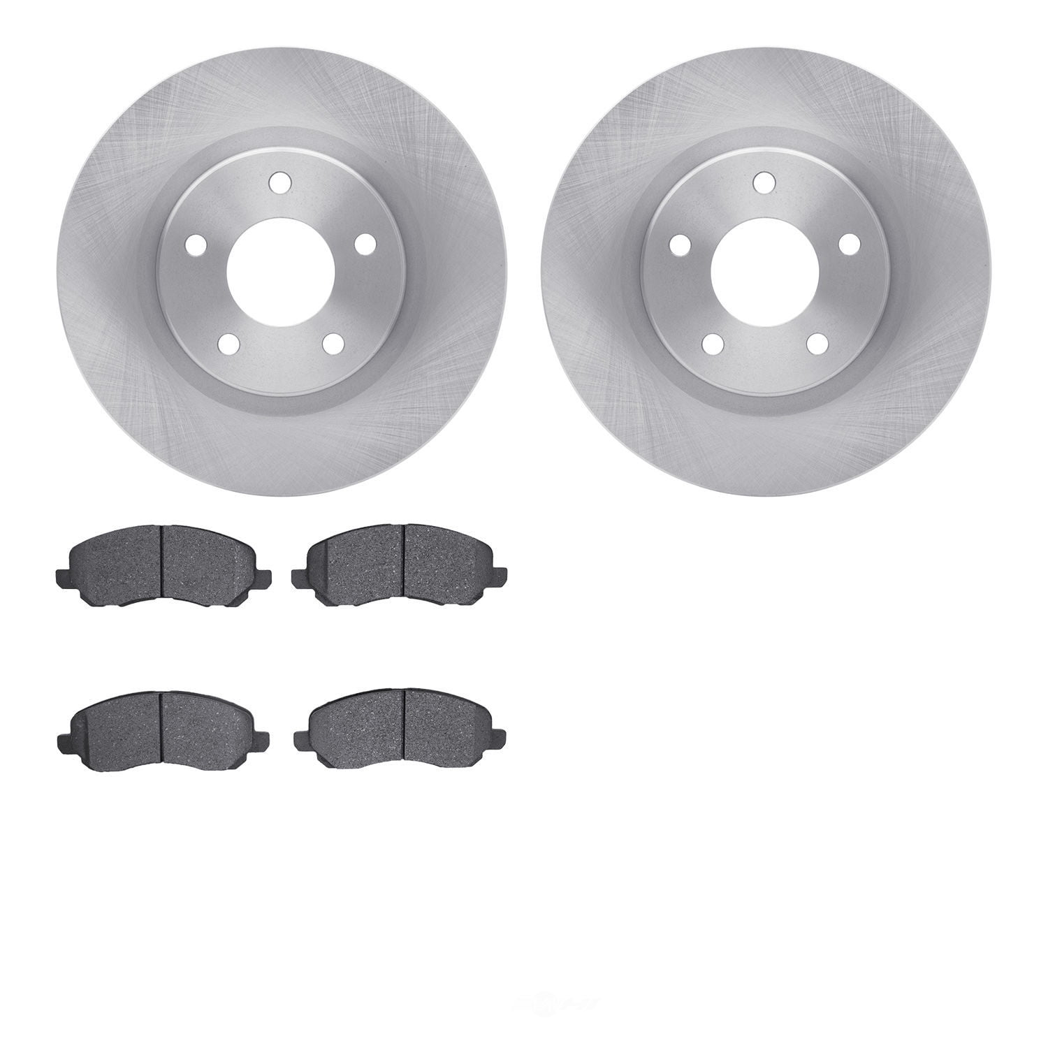 Dynamic Friction Company 6502-39136 DFC Brake Rotor with 5000 Advanced Brake Pads