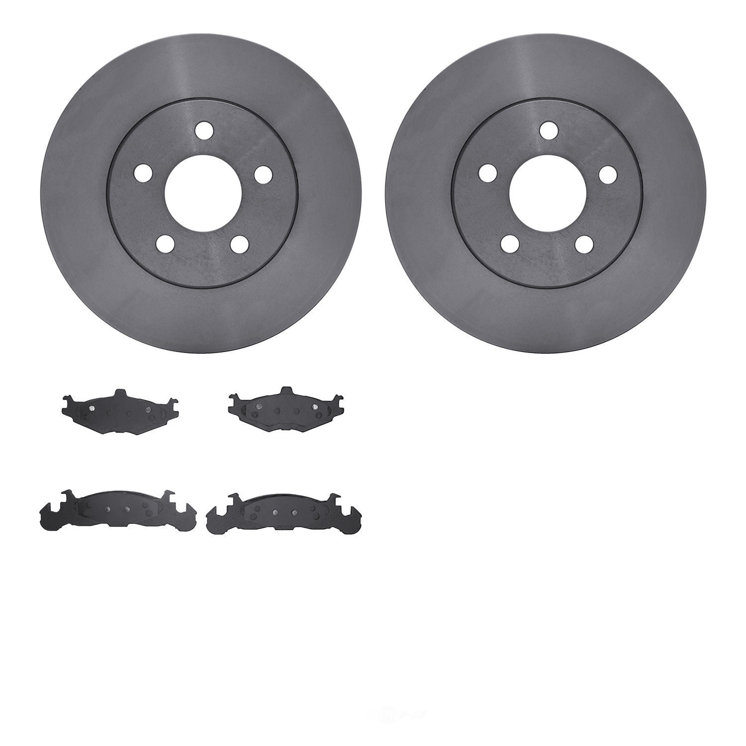 Dynamic Friction Company 6502-40197 DFC Brake Rotor with 5000 Advanced Brake Pads