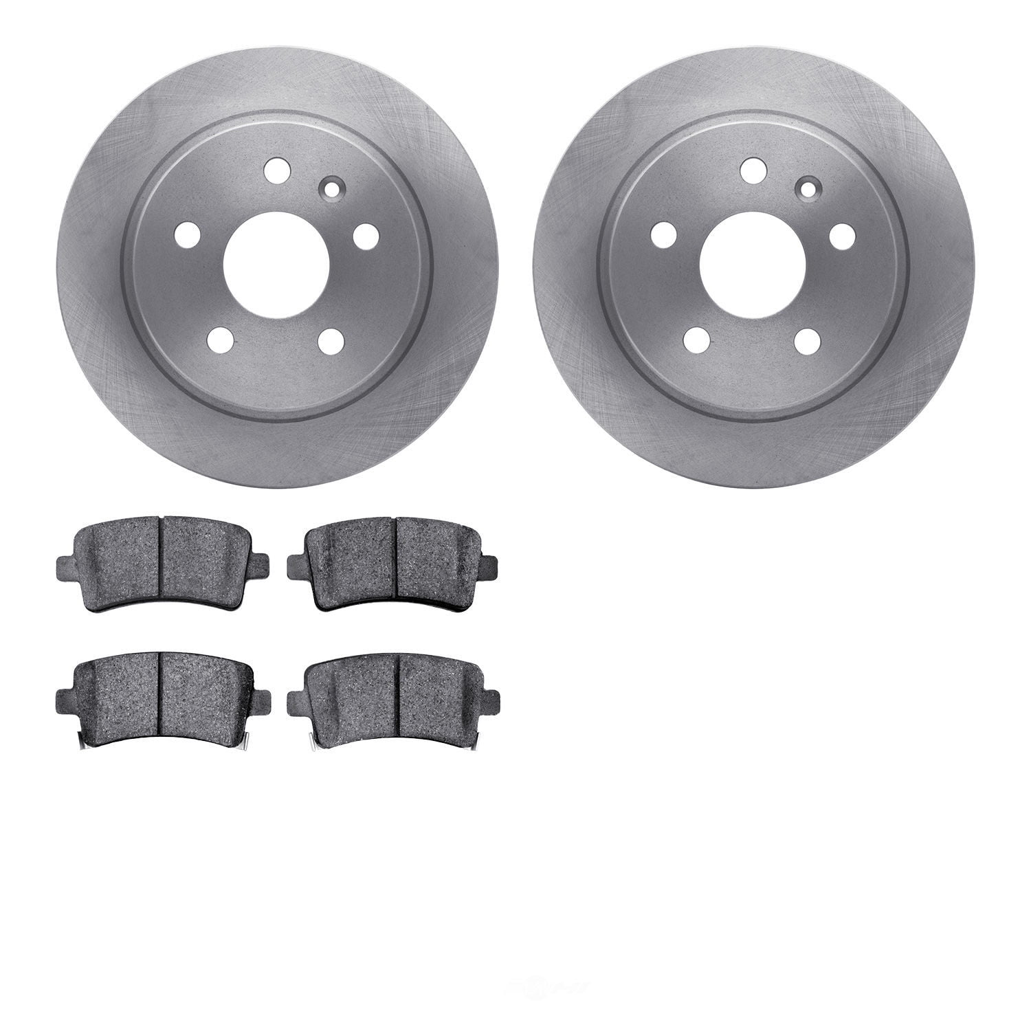 Dynamic Friction Company 6502-45107 DFC Brake Rotor with 5000 Advanced Brake Pads