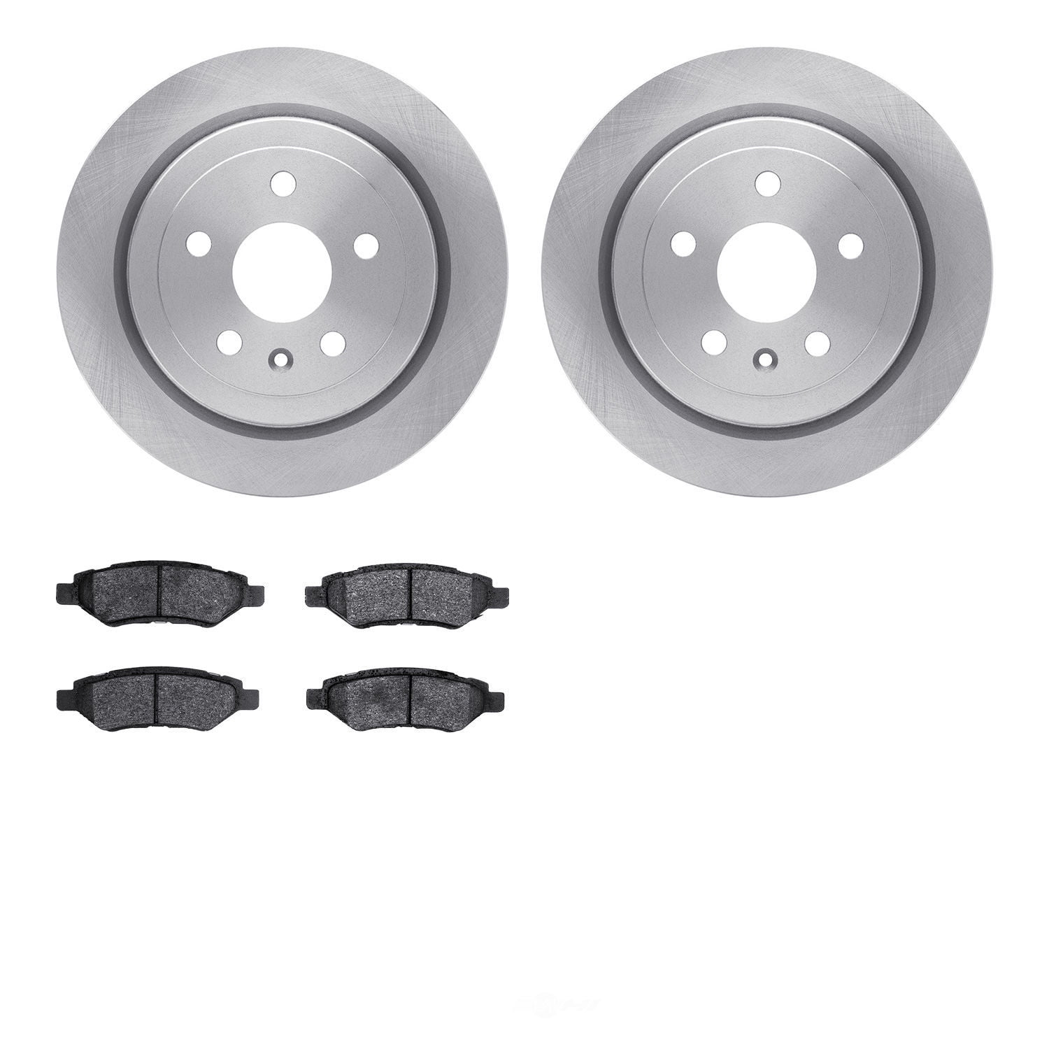 Dynamic Friction Company 6502-46176 DFC Brake Rotor with 5000 Advanced Brake Pads