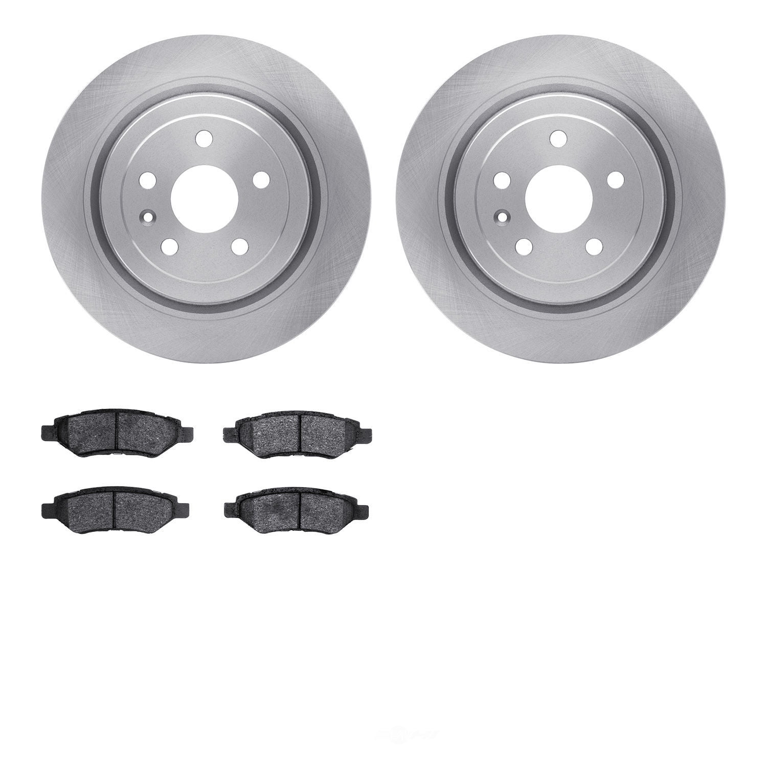 Dynamic Friction Company 6502-46188 DFC Brake Rotor with 5000 Advanced Brake Pads