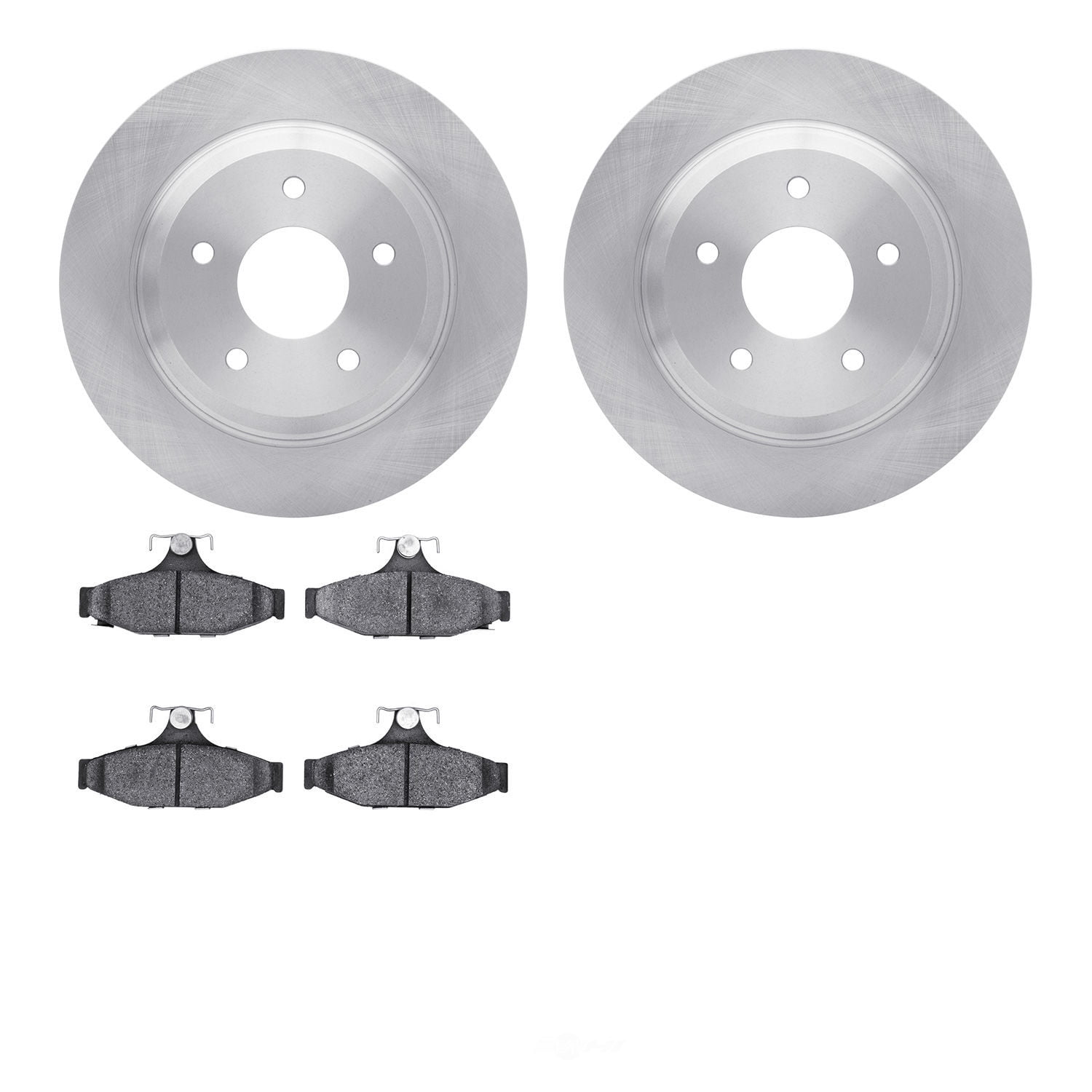 Dynamic Friction Company 6502-47155 DFC Brake Rotor with 5000 Advanced Brake Pads
