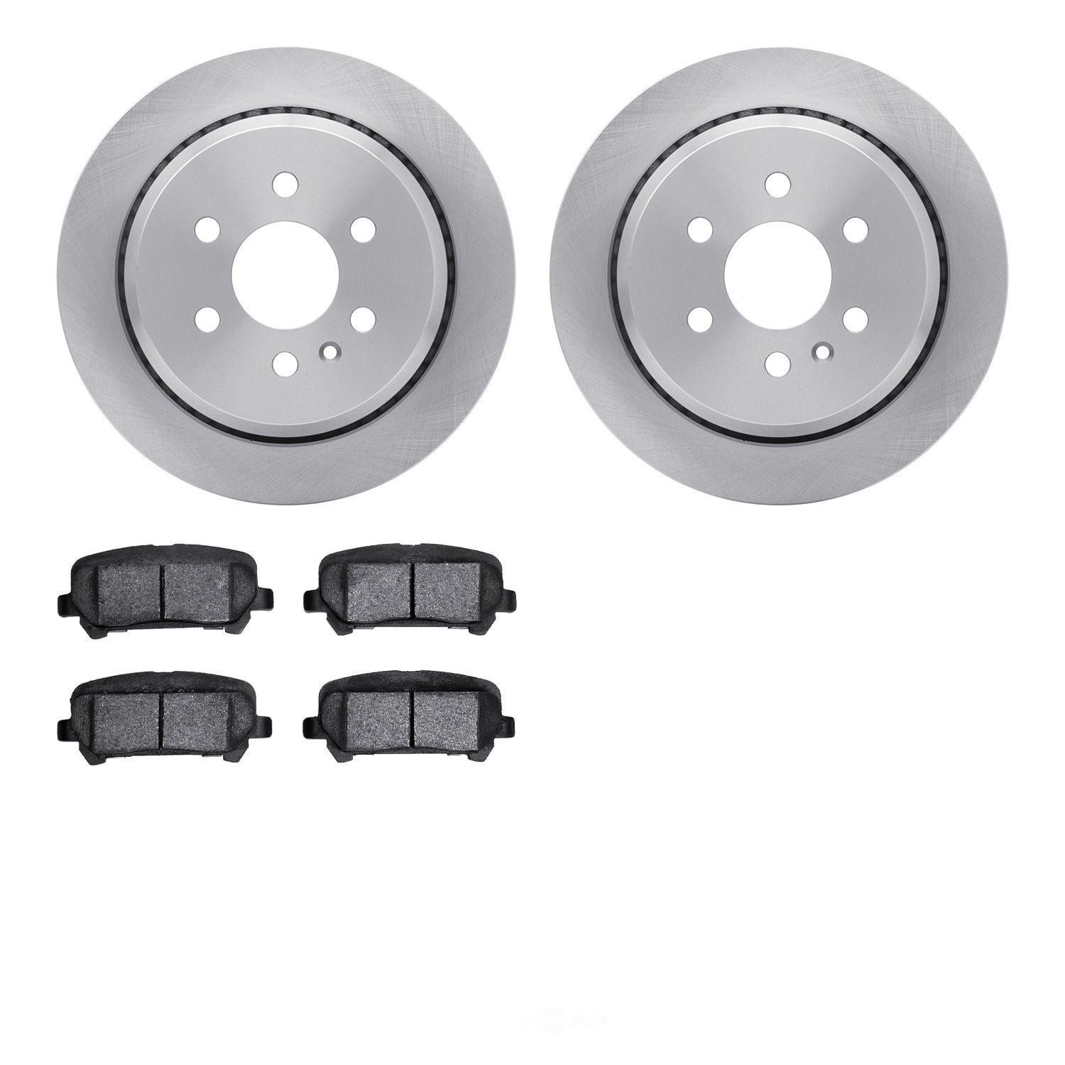 Dynamic Friction Company 6502-48348 DFC Brake Rotor with 5000 Advanced Brake Pads