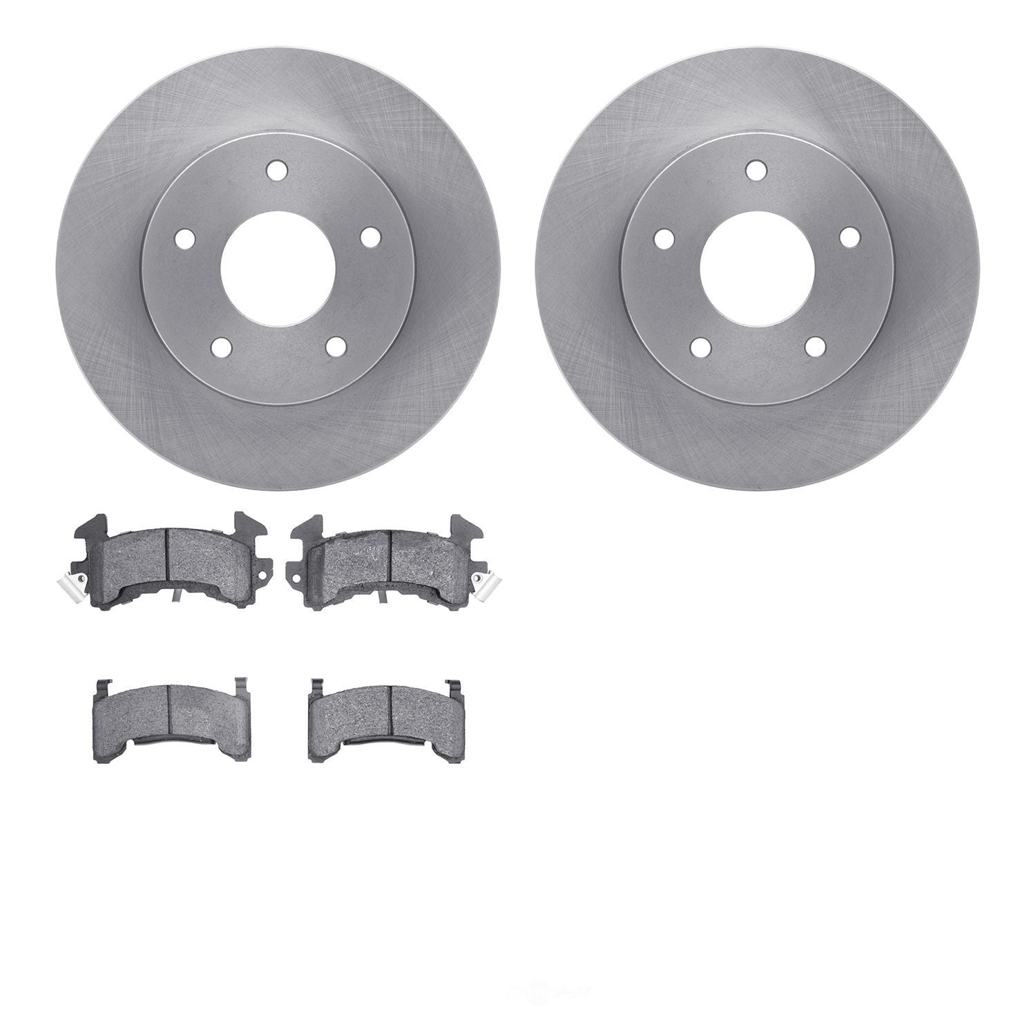 Dynamic Friction Company 6502-52054 DFC Brake Rotor with 5000 Advanced Brake Pads