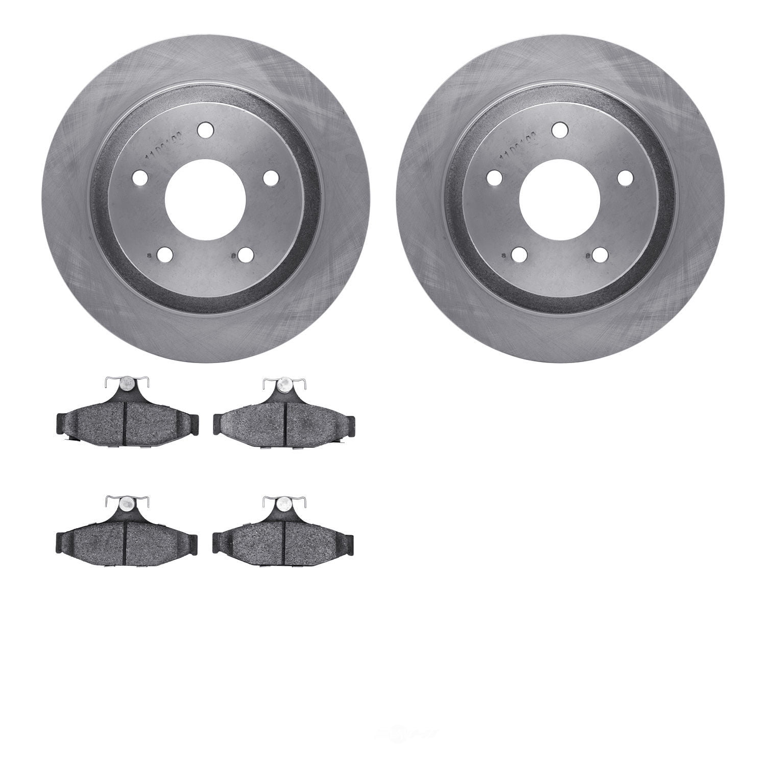 Dynamic Friction Company 6502-52060 DFC Brake Rotor with 5000 Advanced Brake Pads