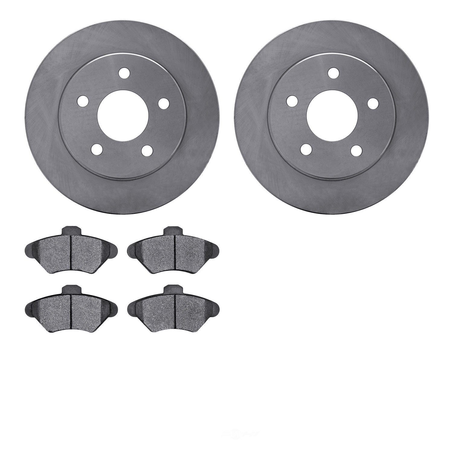 Dynamic Friction Company 6502-54347 DFC Brake Rotor with 5000 Advanced Brake Pads