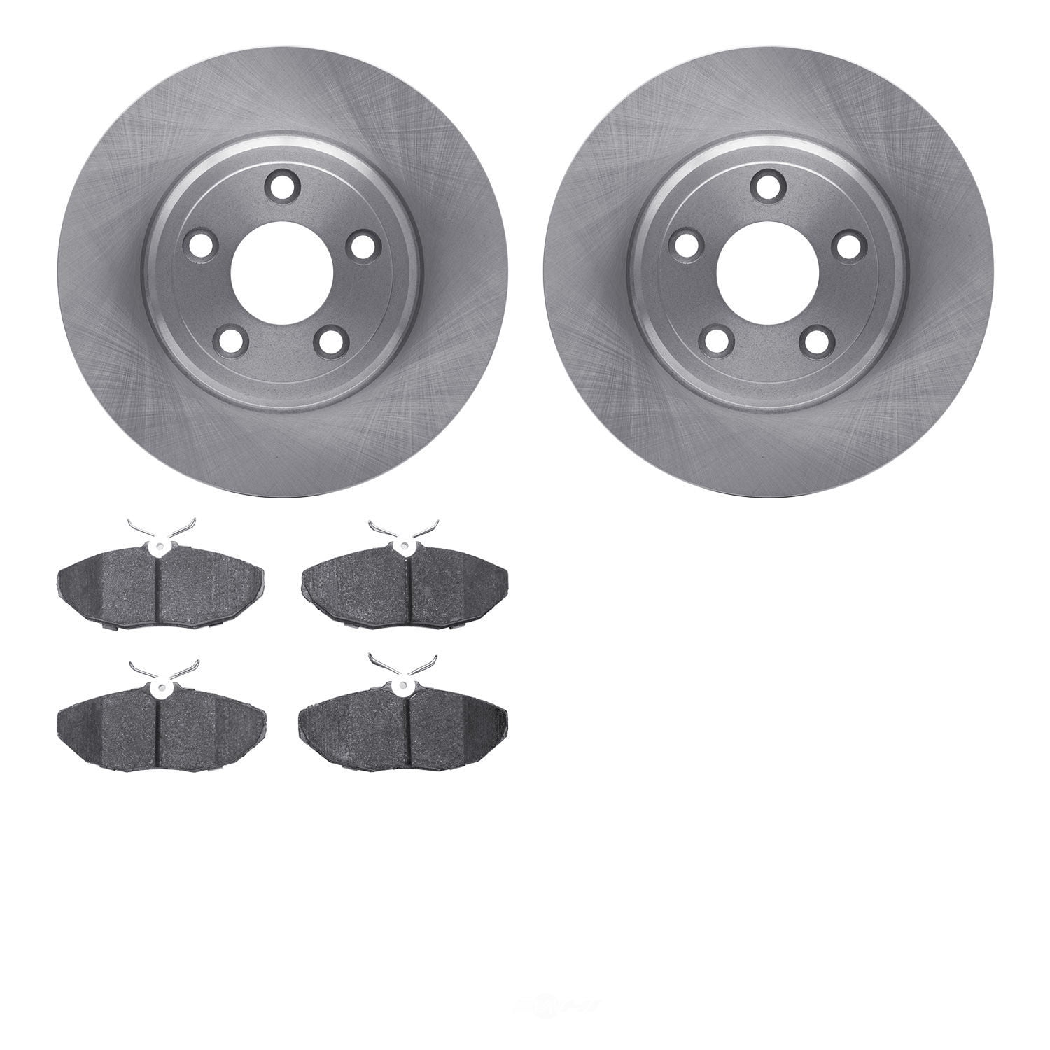 Dynamic Friction Company 6502-54382 DFC Brake Rotor with 5000 Advanced Brake Pads