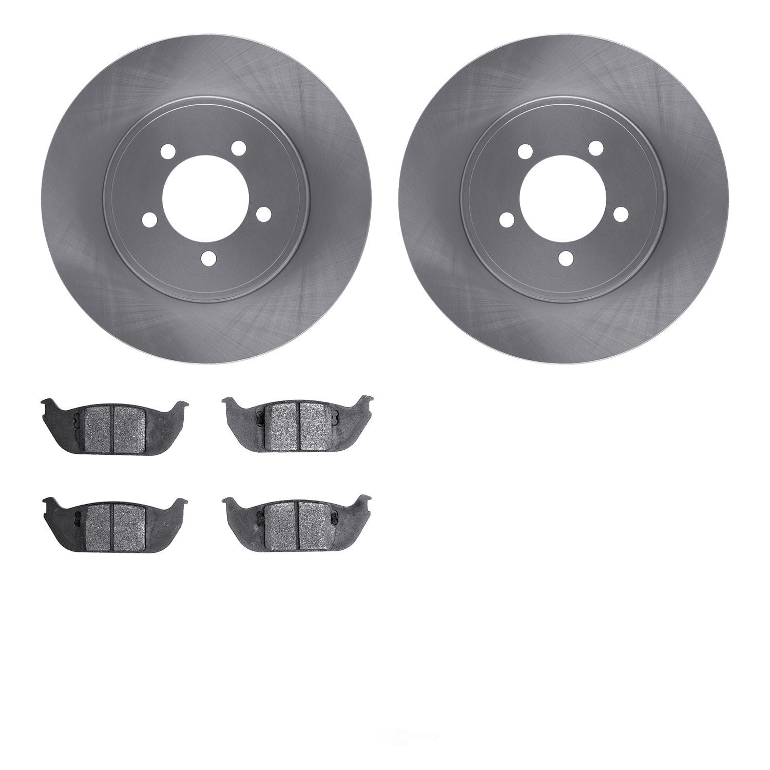Dynamic Friction Company 6502-55049 DFC Brake Rotor with 5000 Advanced Brake Pads
