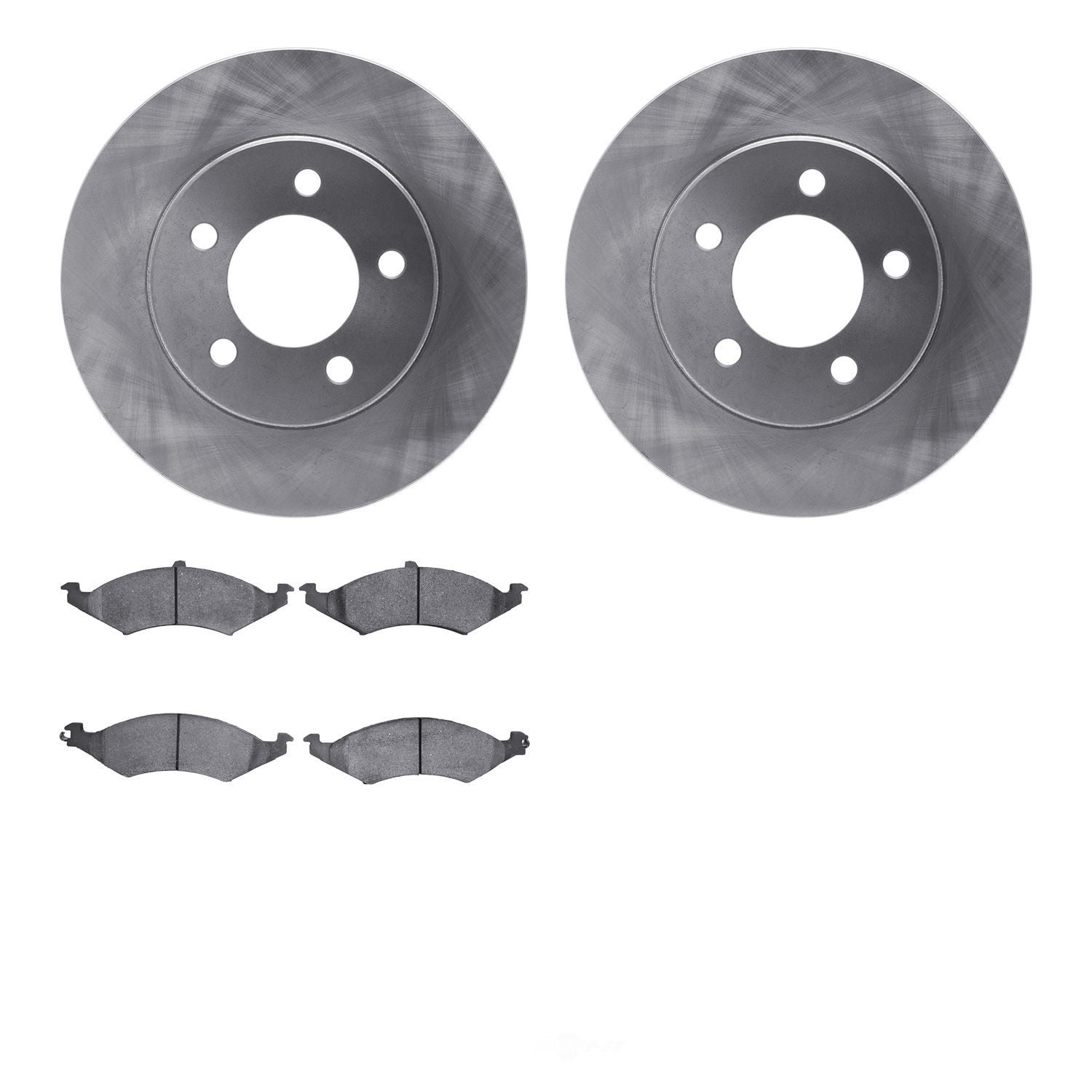 Dynamic Friction Company 6502-55107 DFC Brake Rotor with 5000 Advanced Brake Pads