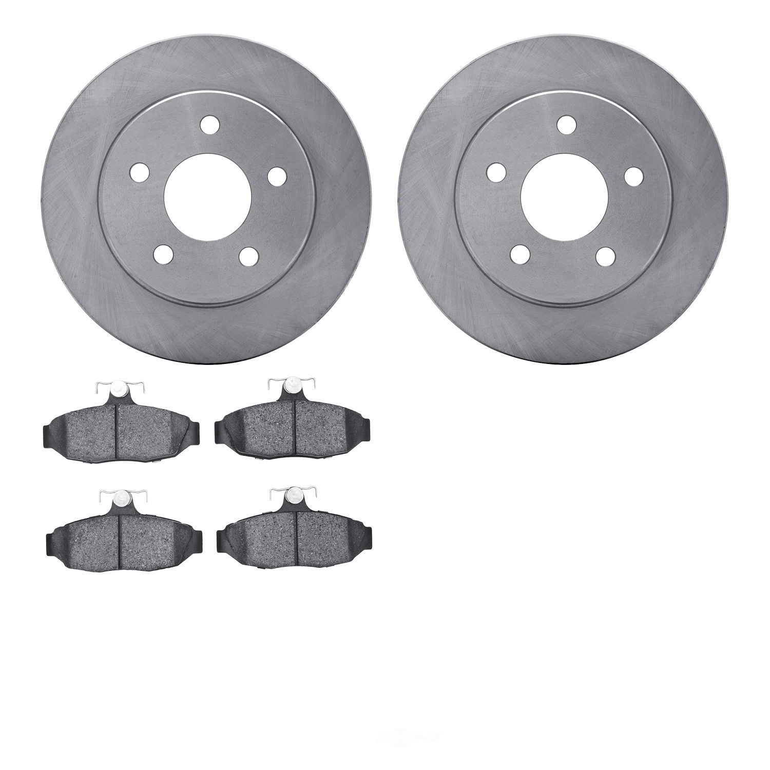 Dynamic Friction Company 6502-55117 DFC Brake Rotor with 5000 Advanced Brake Pads
