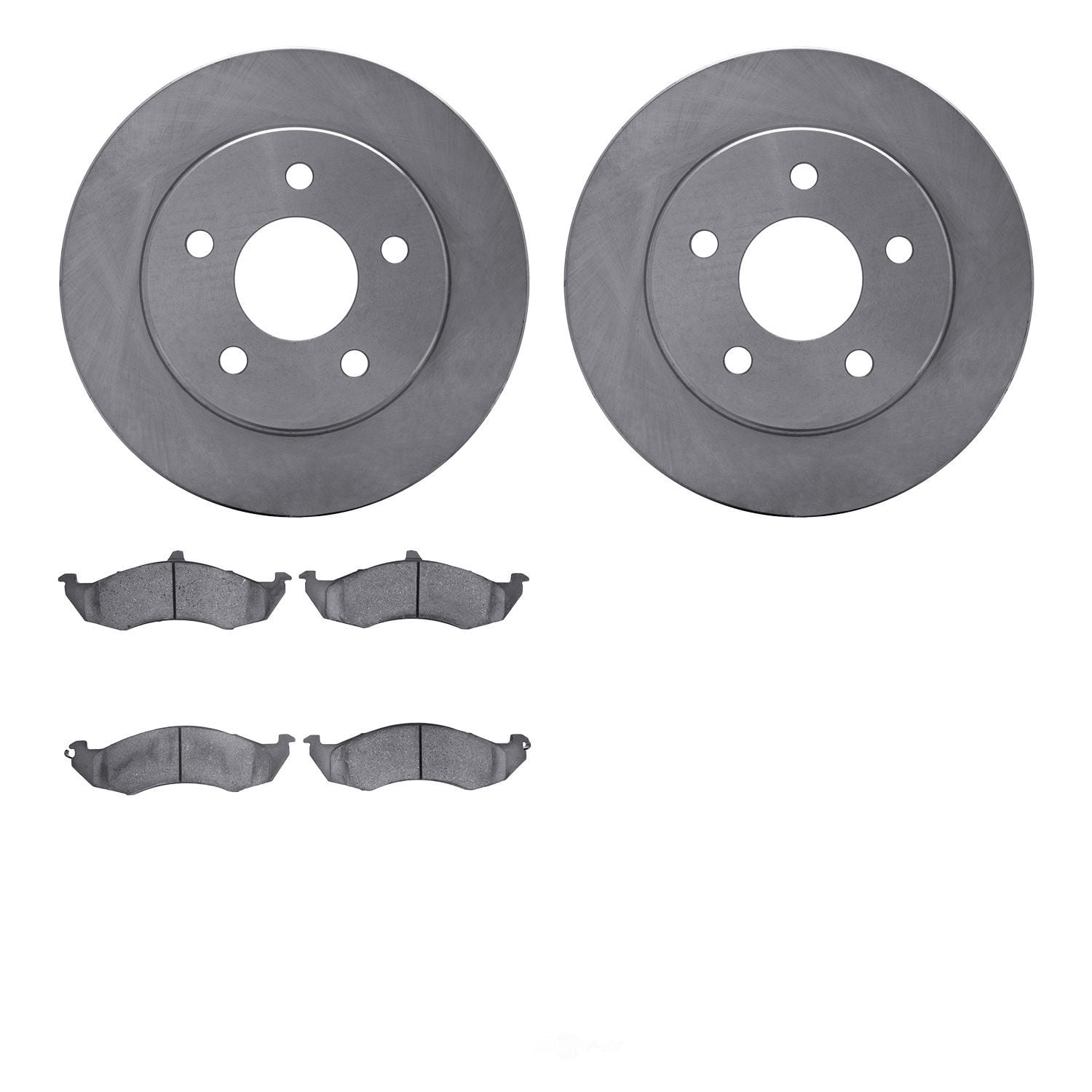 Dynamic Friction Company 6502-55144 DFC Brake Rotor with 5000 Advanced Brake Pads