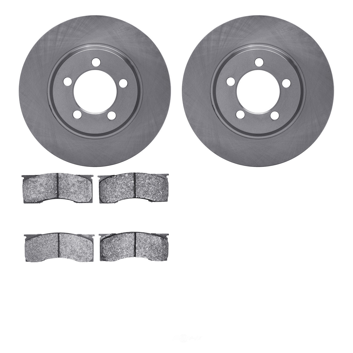 Dynamic Friction Company 6502-55162 DFC Brake Rotor with 5000 Advanced Brake Pads