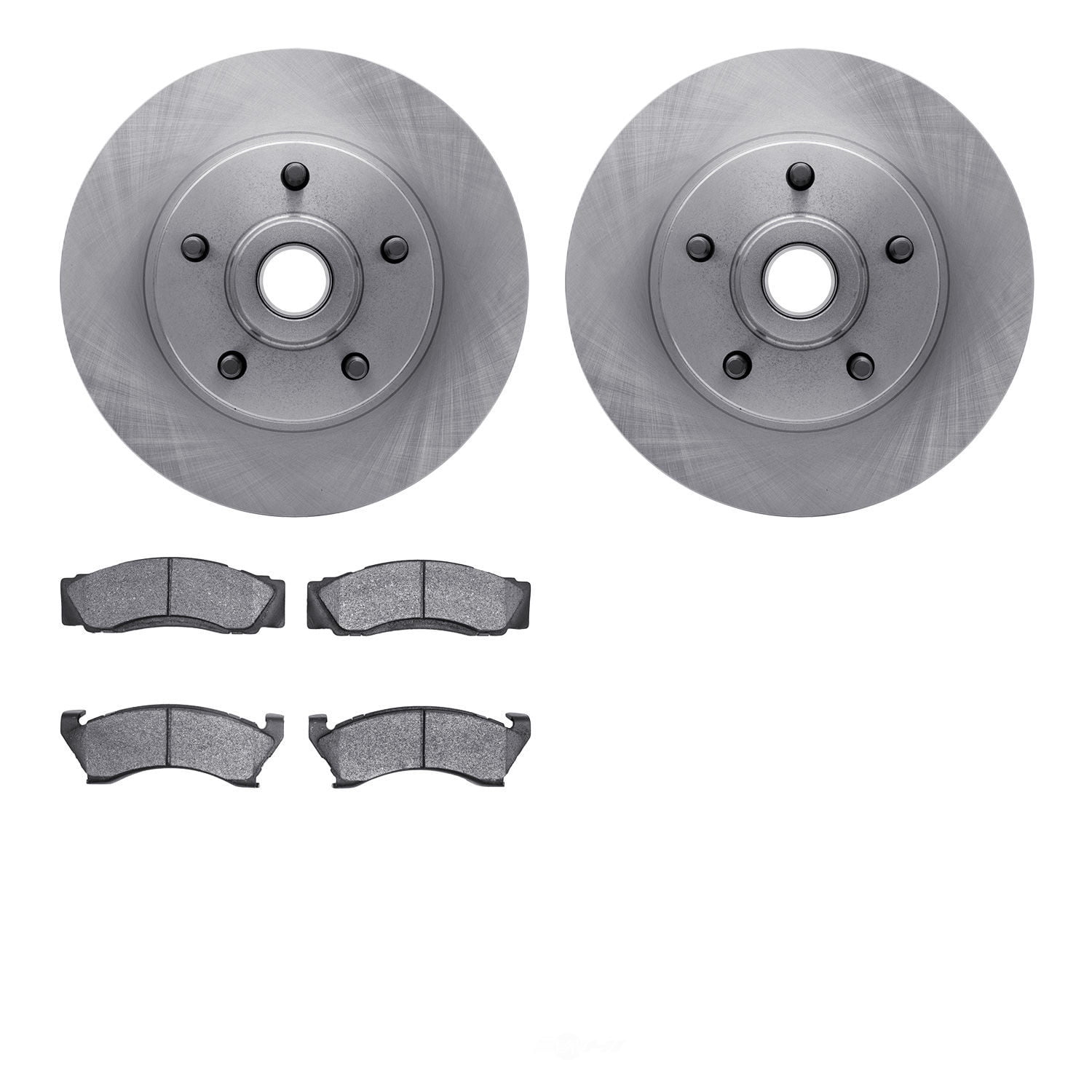 Dynamic Friction Company 6502-56020 DFC Brake Rotor with 5000 Advanced Brake Pads