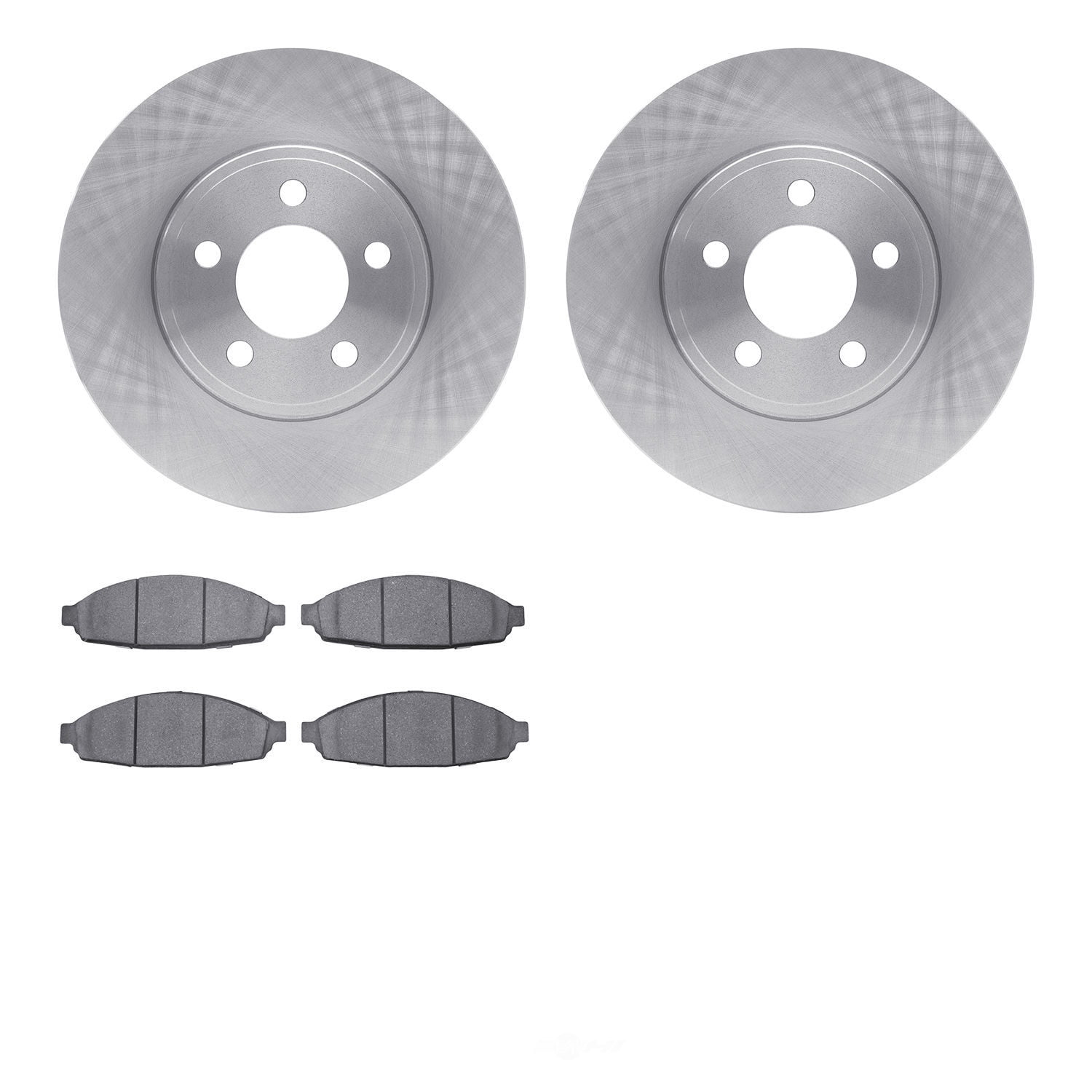 Dynamic Friction Company 6502-56109 DFC Brake Rotor with 5000 Advanced Brake Pads