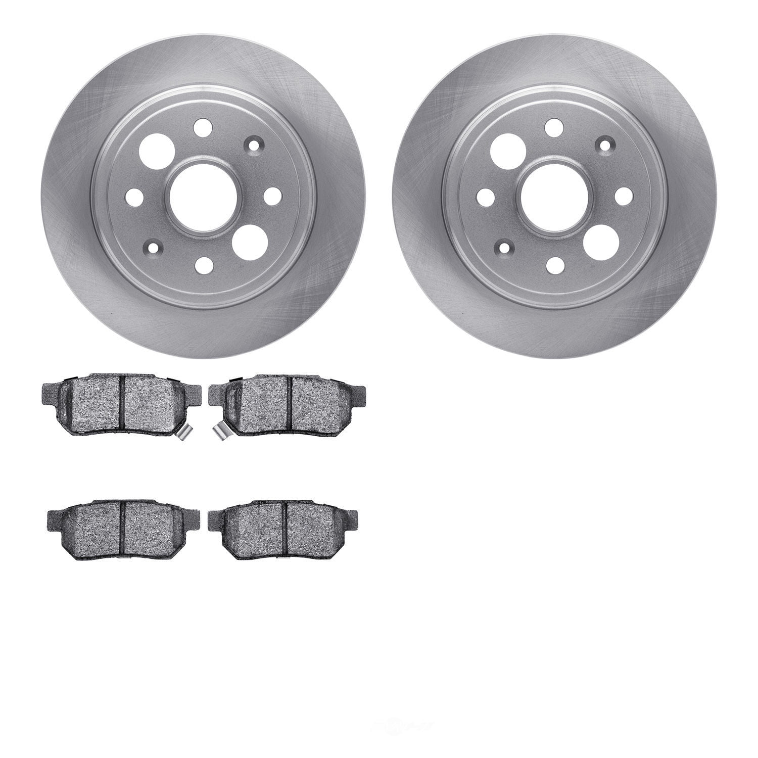 Dynamic Friction Company 6502-58022 DFC Brake Rotor with 5000 Advanced Brake Pads