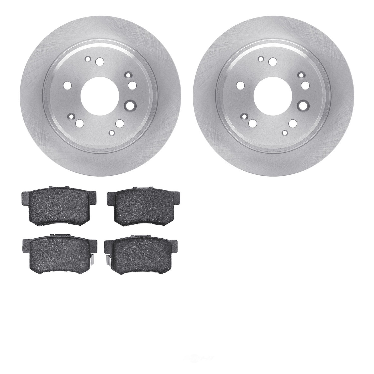 Dynamic Friction Company 6502-58107 DFC Brake Rotor with 5000 Advanced Brake Pads