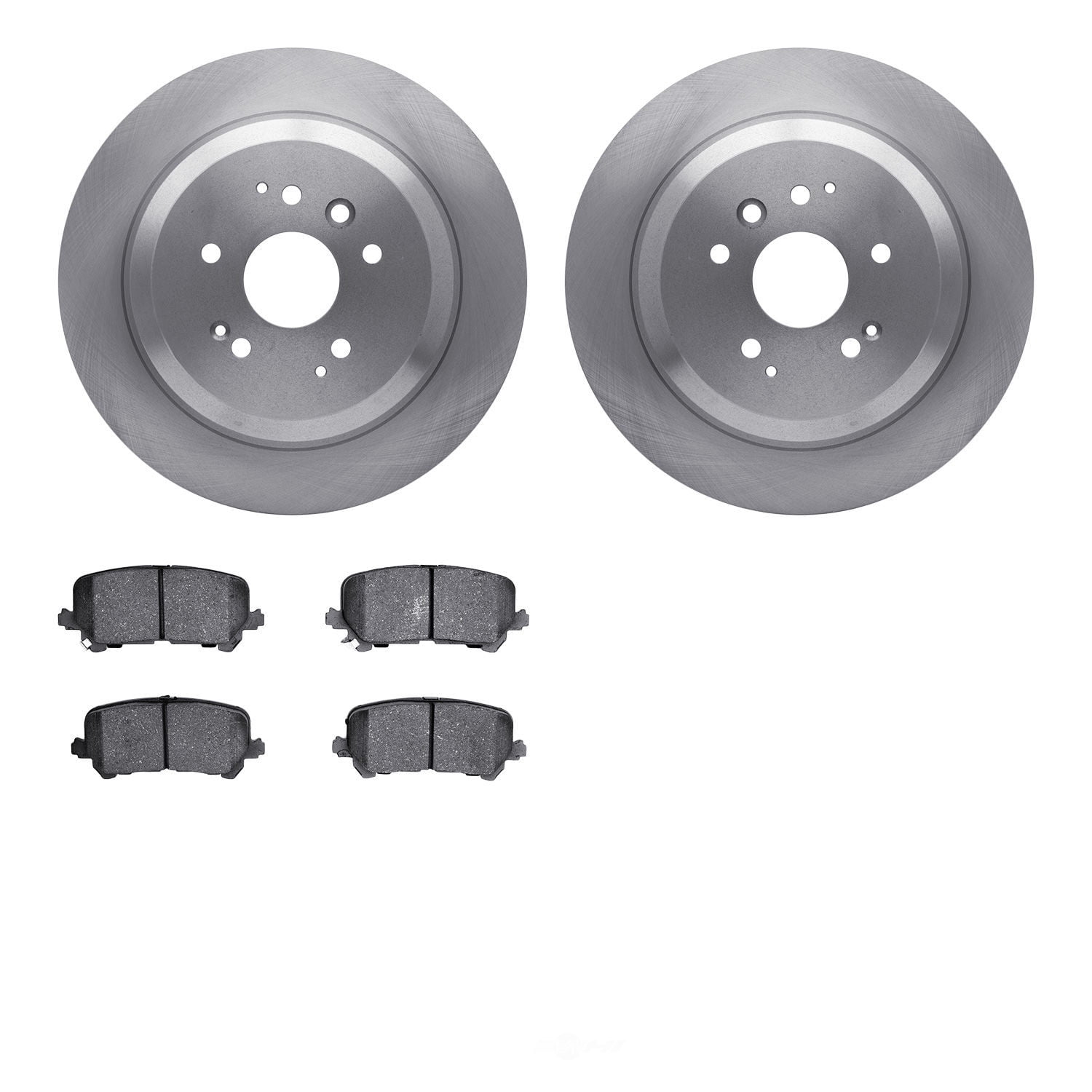 Dynamic Friction Company 6502-58148 DFC Brake Rotor with 5000 Advanced Brake Pads