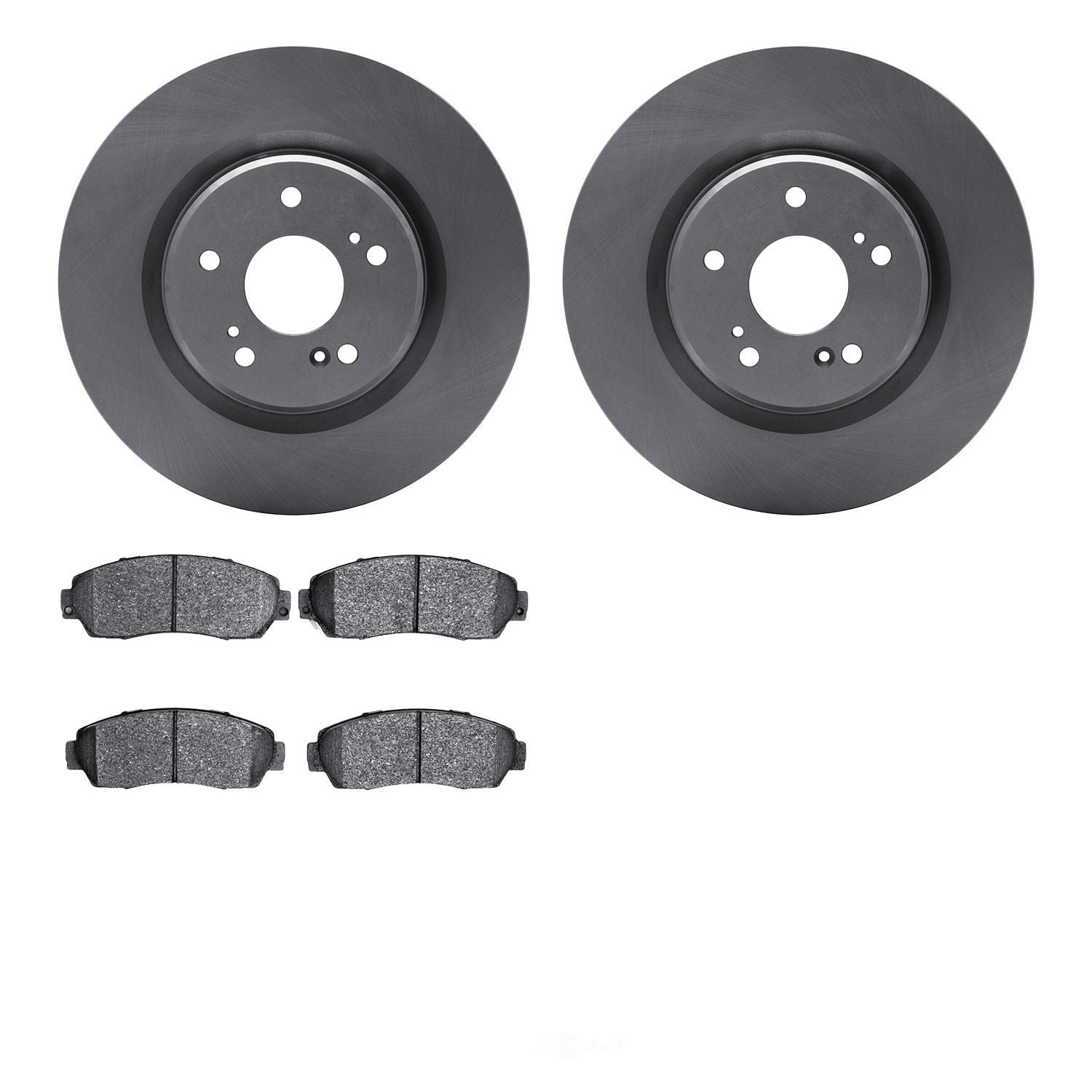 Dynamic Friction Company 6502-58166 DFC Brake Rotor with 5000 Advanced Brake Pads