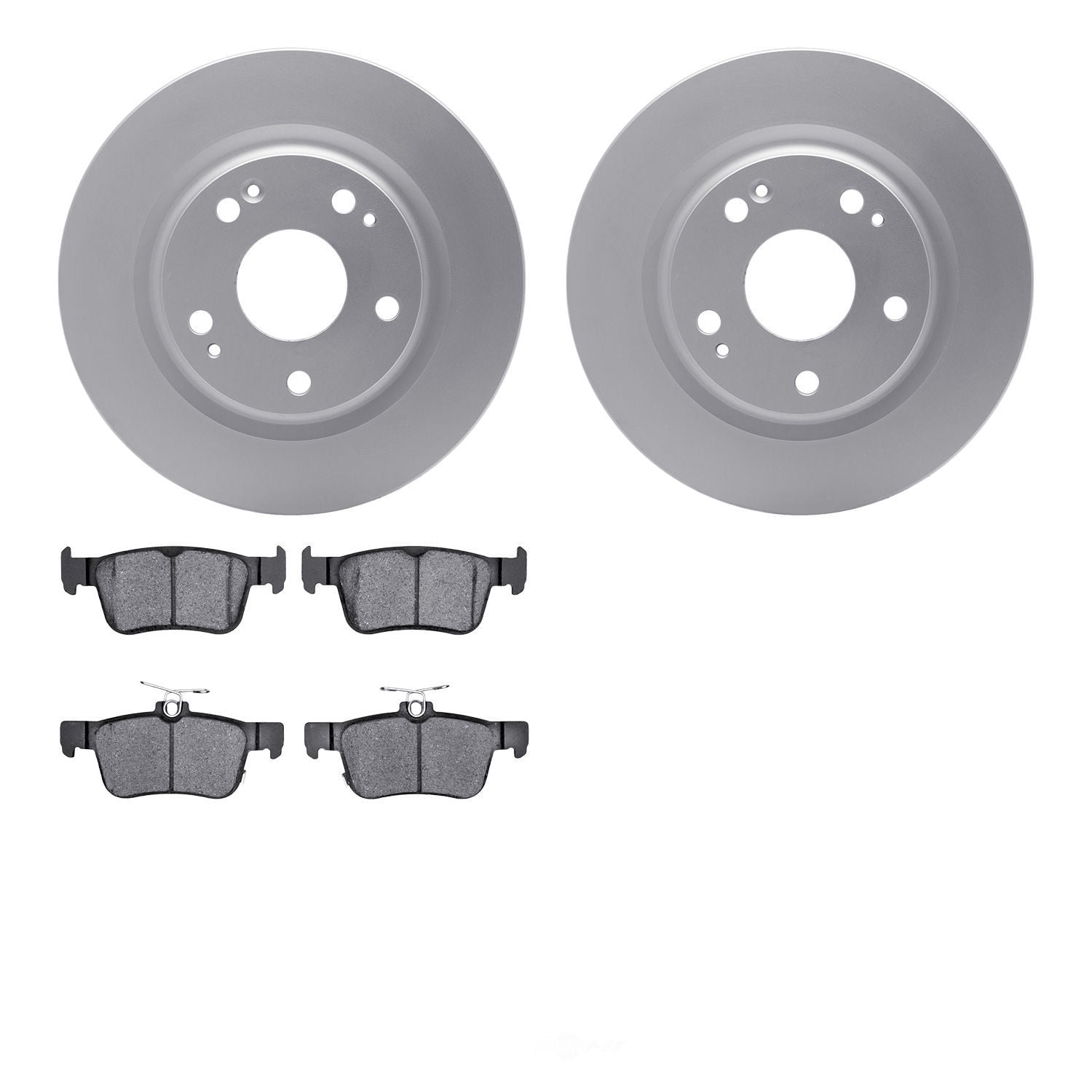 Dynamic Friction Company 6502-59489 DFC Brake Rotor with 5000 Advanced Brake Pads