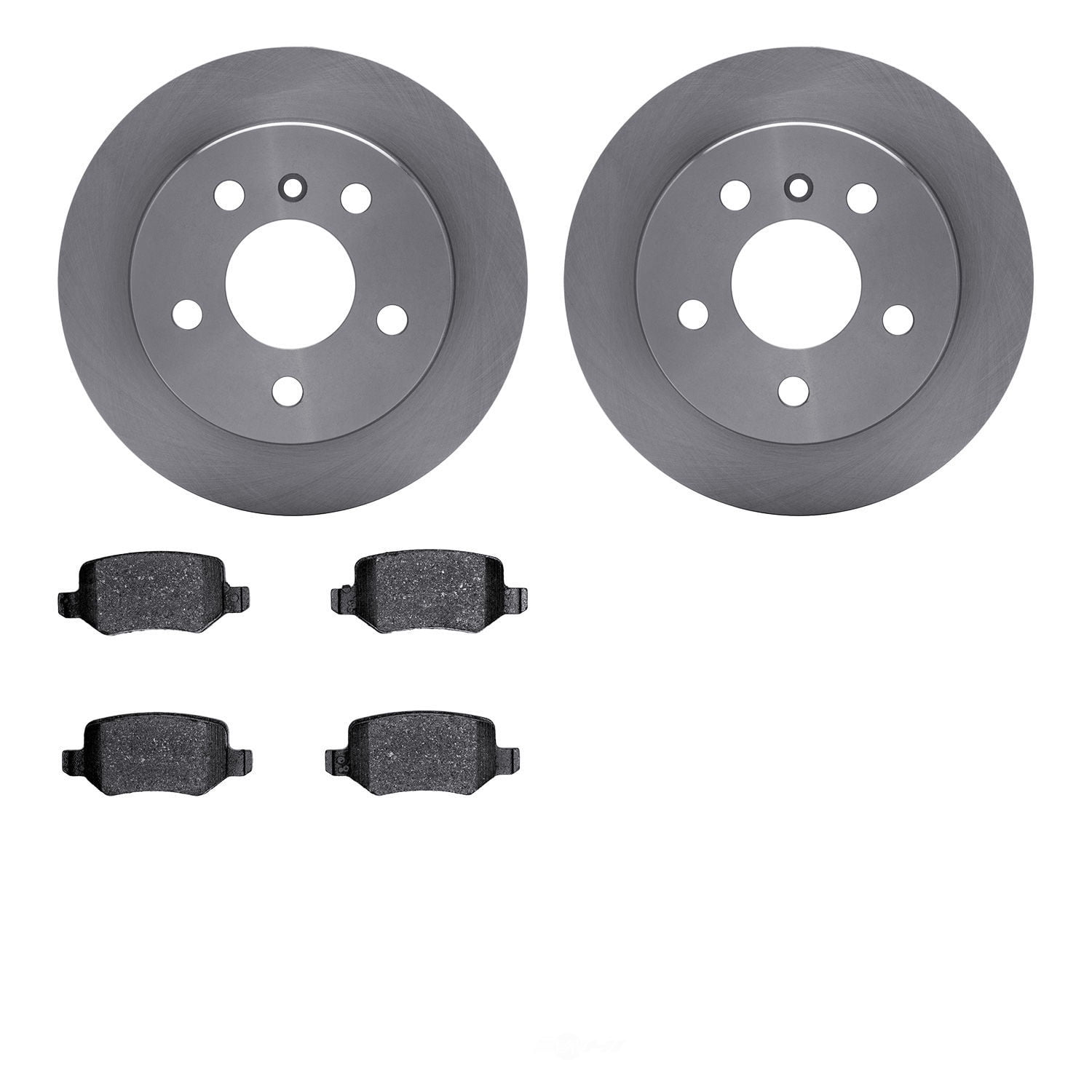 Dynamic Friction Company 6502-63392 DFC Brake Rotor with 5000 Advanced Brake Pads