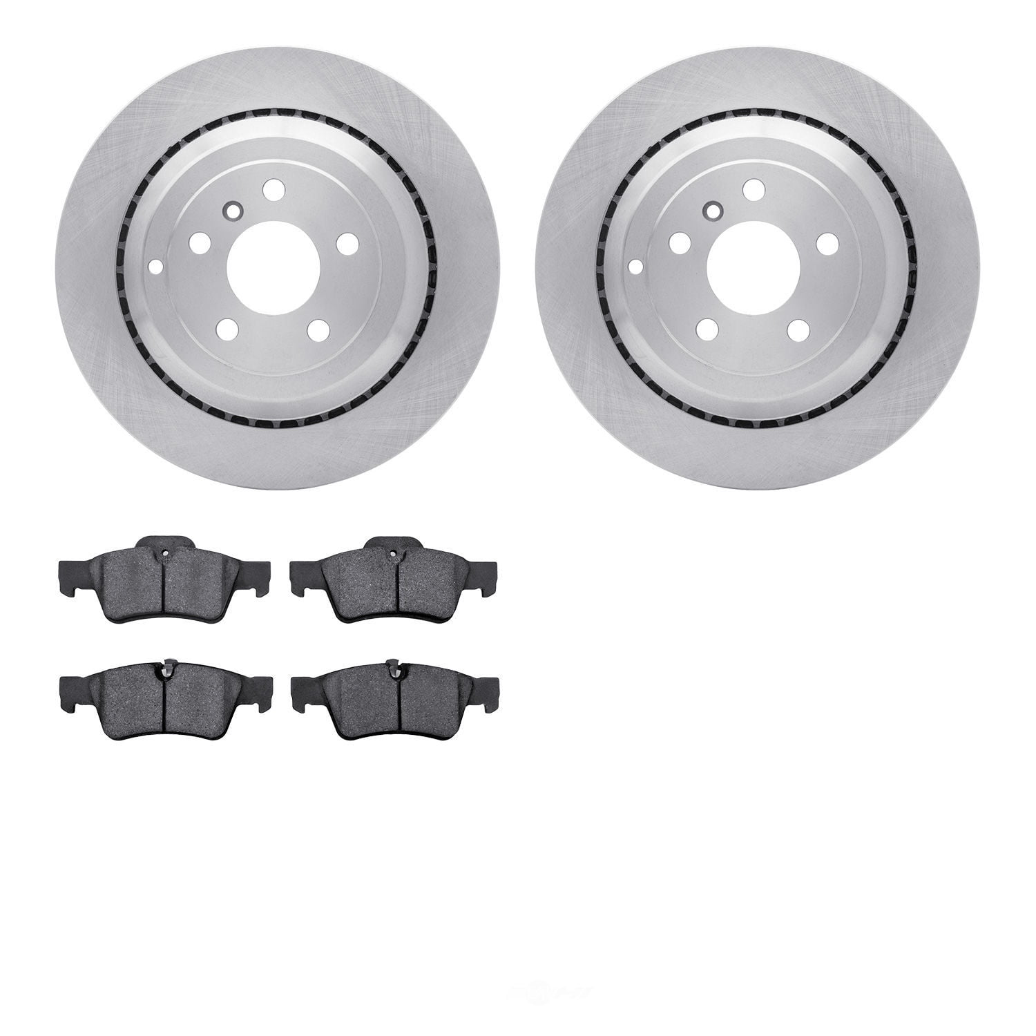 Dynamic Friction Company 6502-63496 DFC Brake Rotor with 5000 Advanced Brake Pads