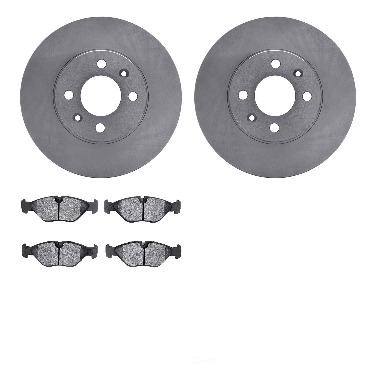 Dynamic Friction Company 6502-65031 DFC Brake Rotor with 5000 Advanced Brake Pads