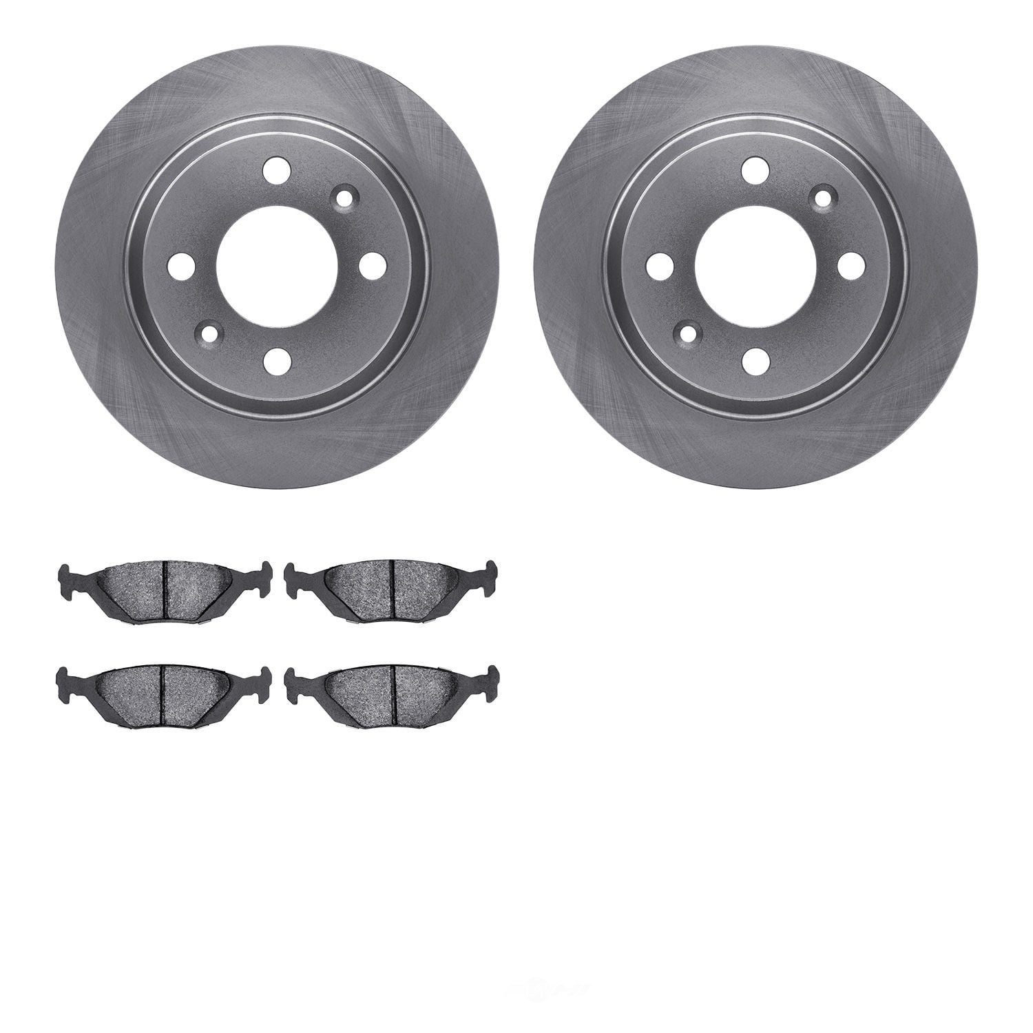 Dynamic Friction Company 6502-65064 DFC Brake Rotor with 5000 Advanced Brake Pads