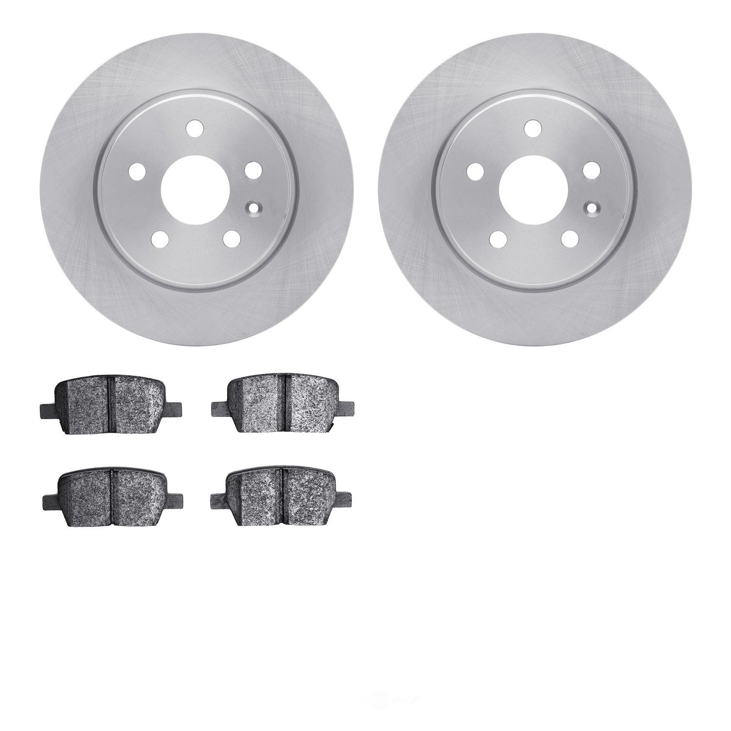 Dynamic Friction Company 6502-65135 DFC Brake Rotor with 5000 Advanced Brake Pads