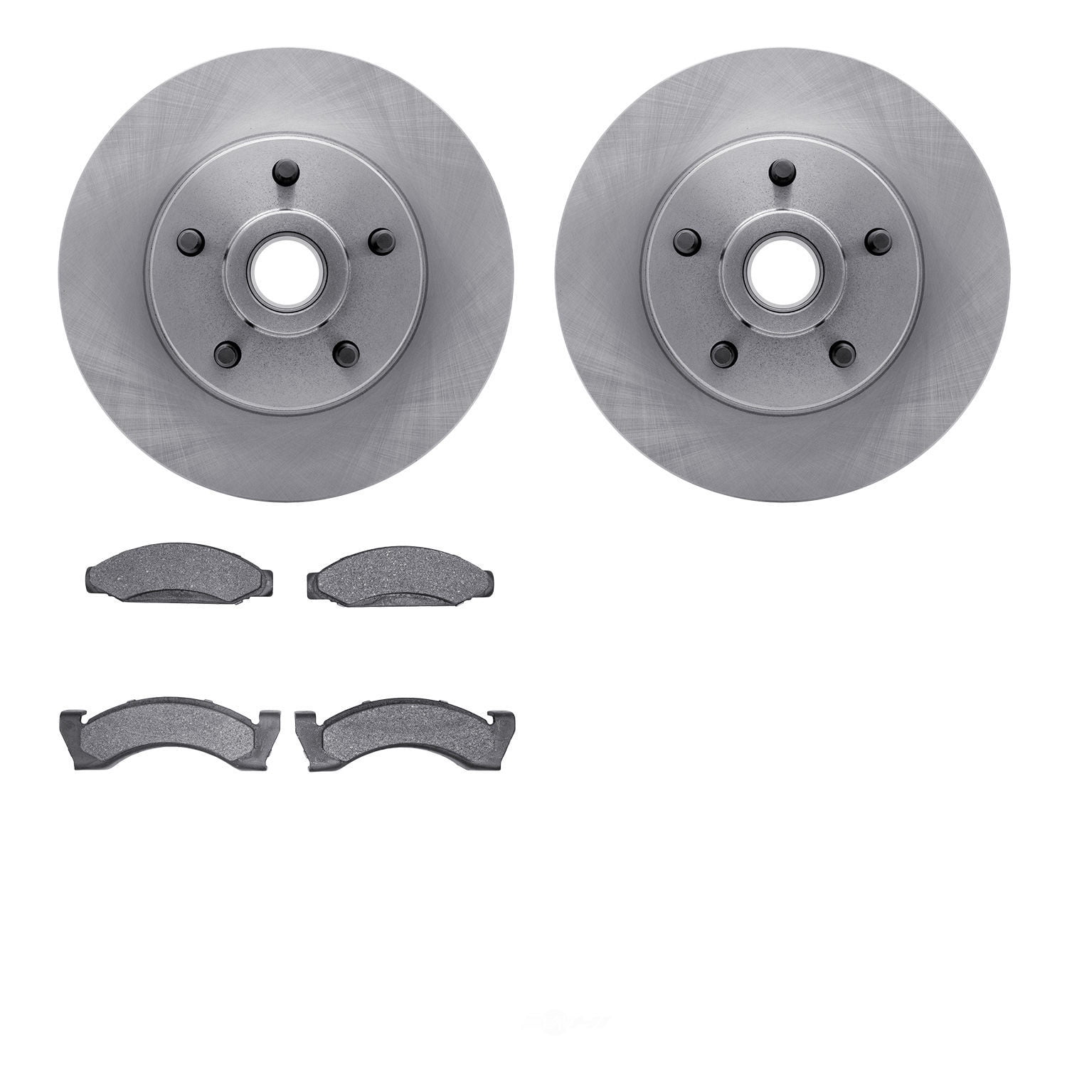 Dynamic Friction Company 6502-66010 DFC Brake Rotor with 5000 Advanced Brake Pads