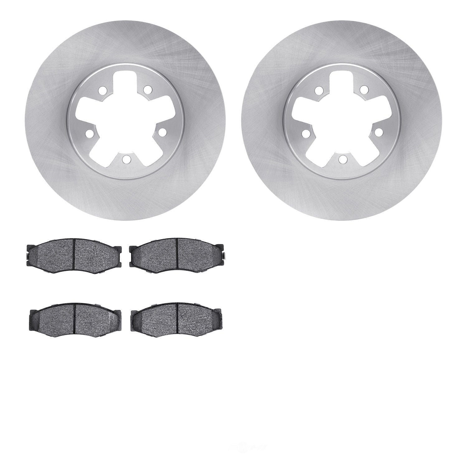 Dynamic Friction Company 6502-67194 DFC Brake Rotor with 5000 Advanced Brake Pads
