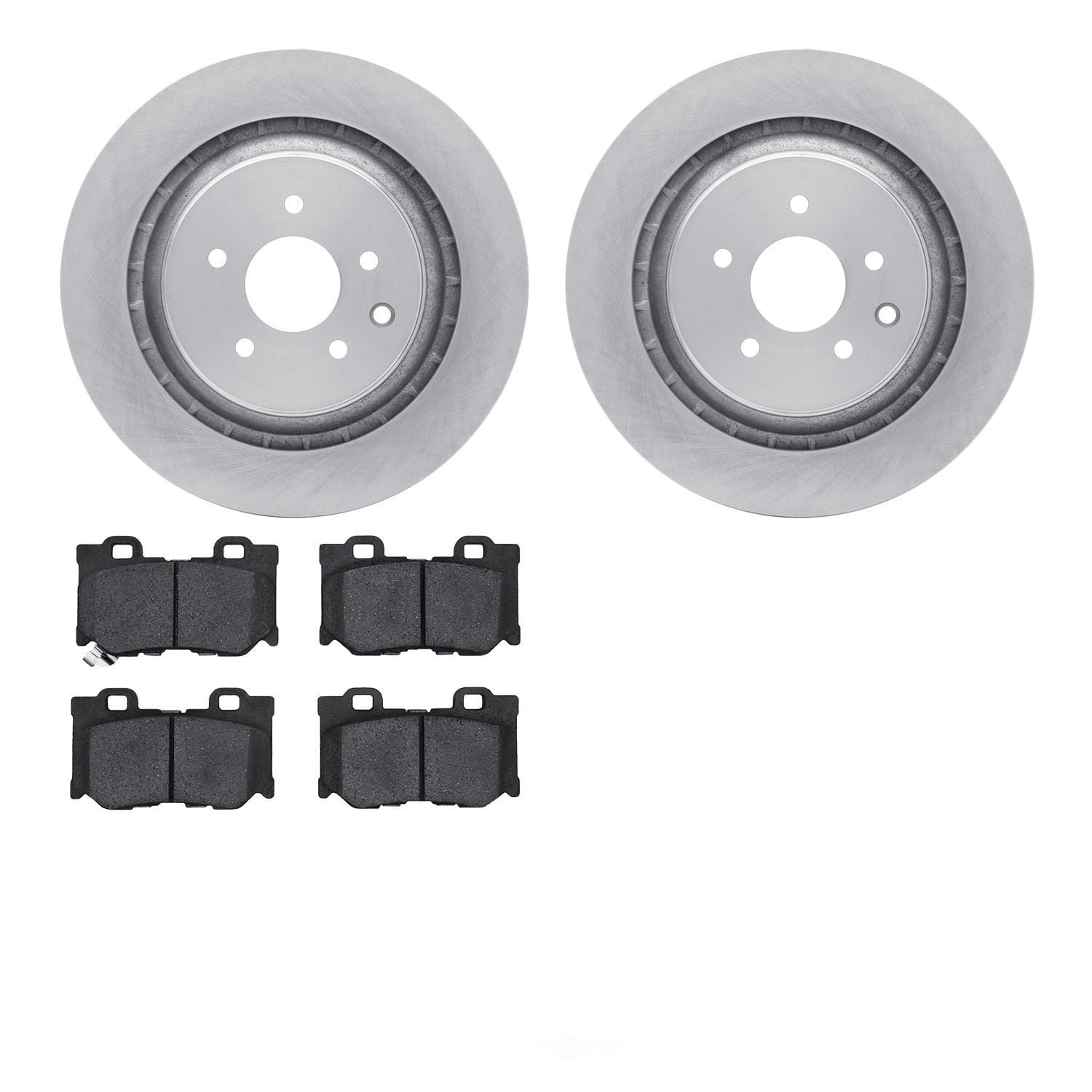 Dynamic Friction Company 6502-68068 DFC Brake Rotor with 5000 Advanced Brake Pads