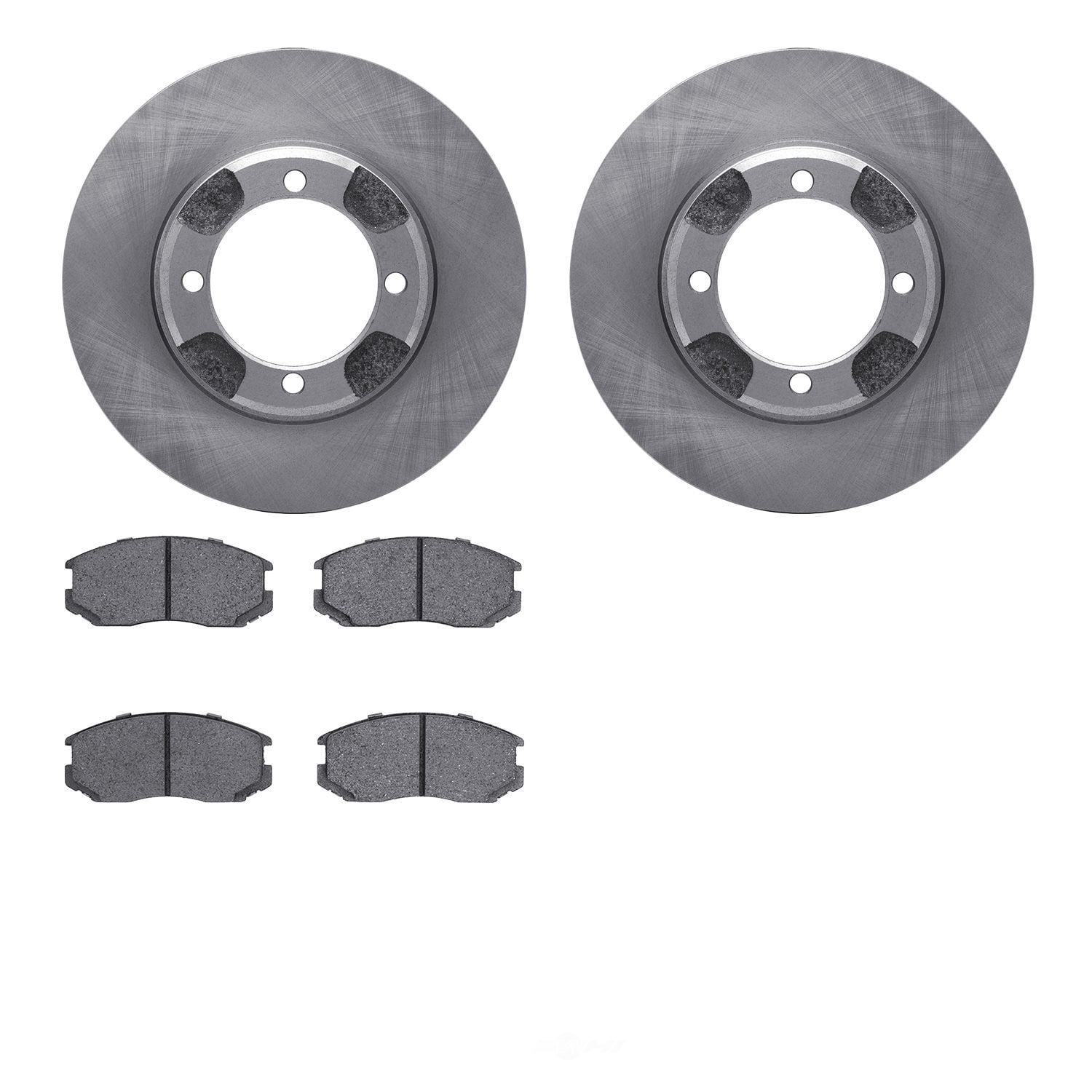 Dynamic Friction Company 6502-72054 DFC Brake Rotor with 5000 Advanced Brake Pads