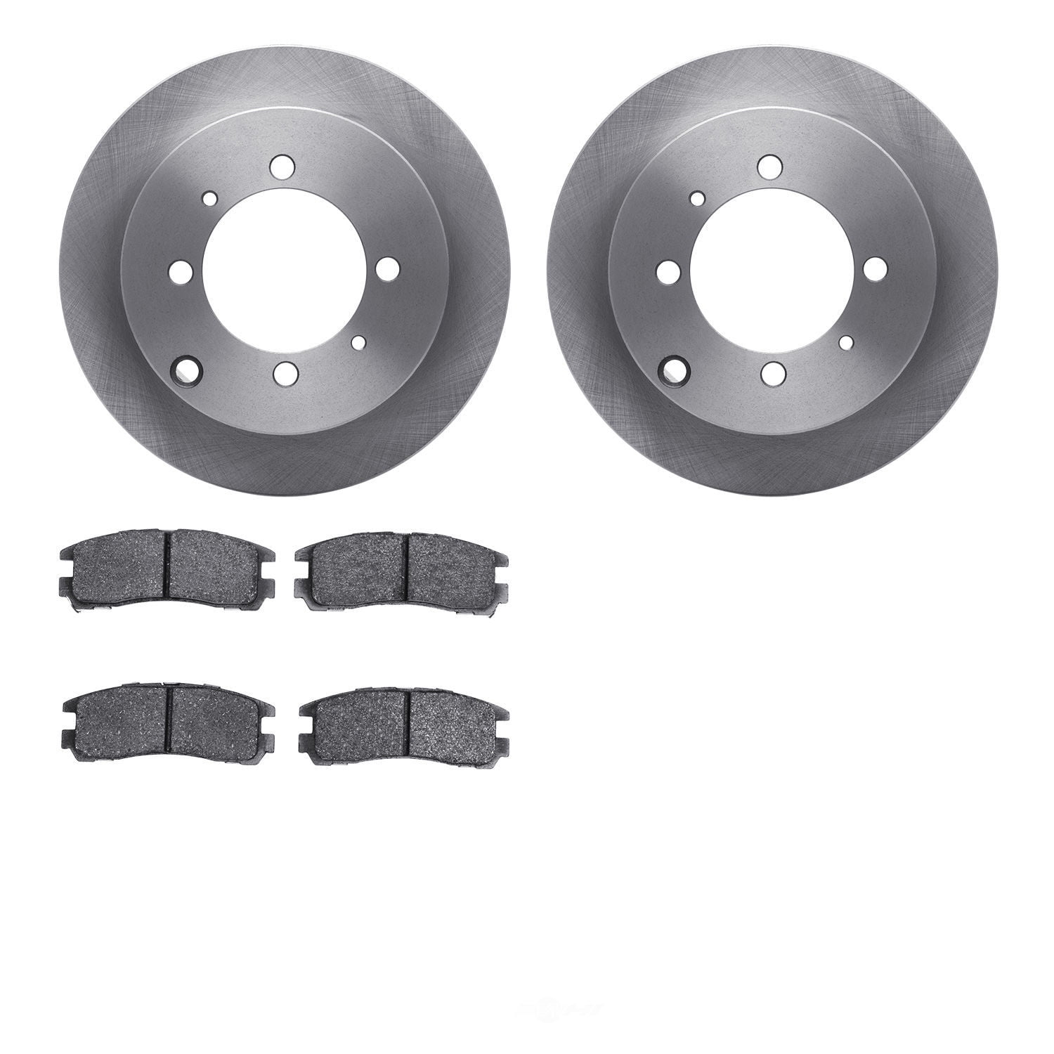 Dynamic Friction Company 6502-72128 DFC Brake Rotor with 5000 Advanced Brake Pads