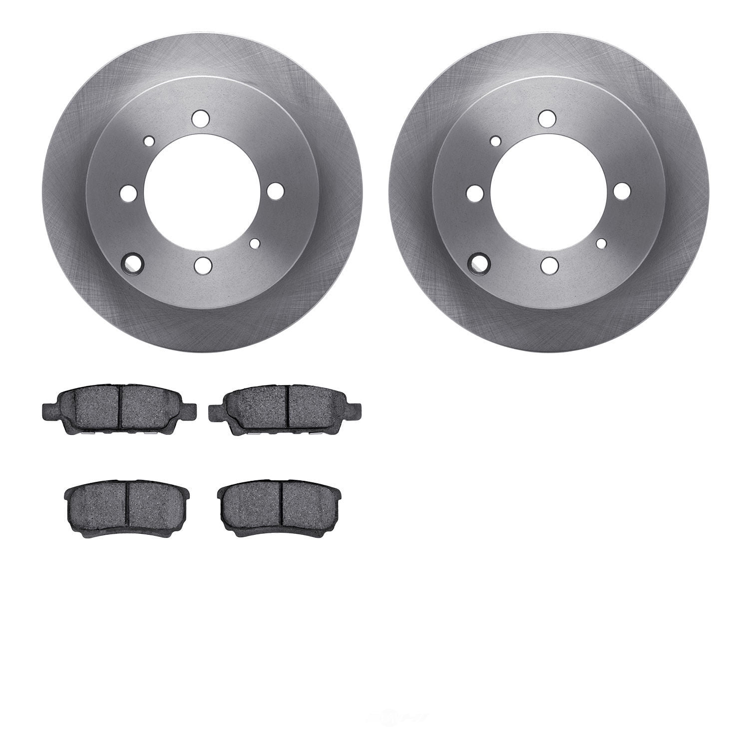 Dynamic Friction Company 6502-72129 DFC Brake Rotor with 5000 Advanced Brake Pads