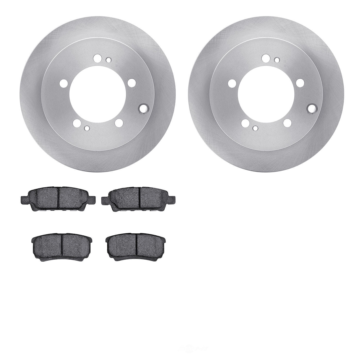 Dynamic Friction Company 6502-72174 DFC Brake Rotor with 5000 Advanced Brake Pads