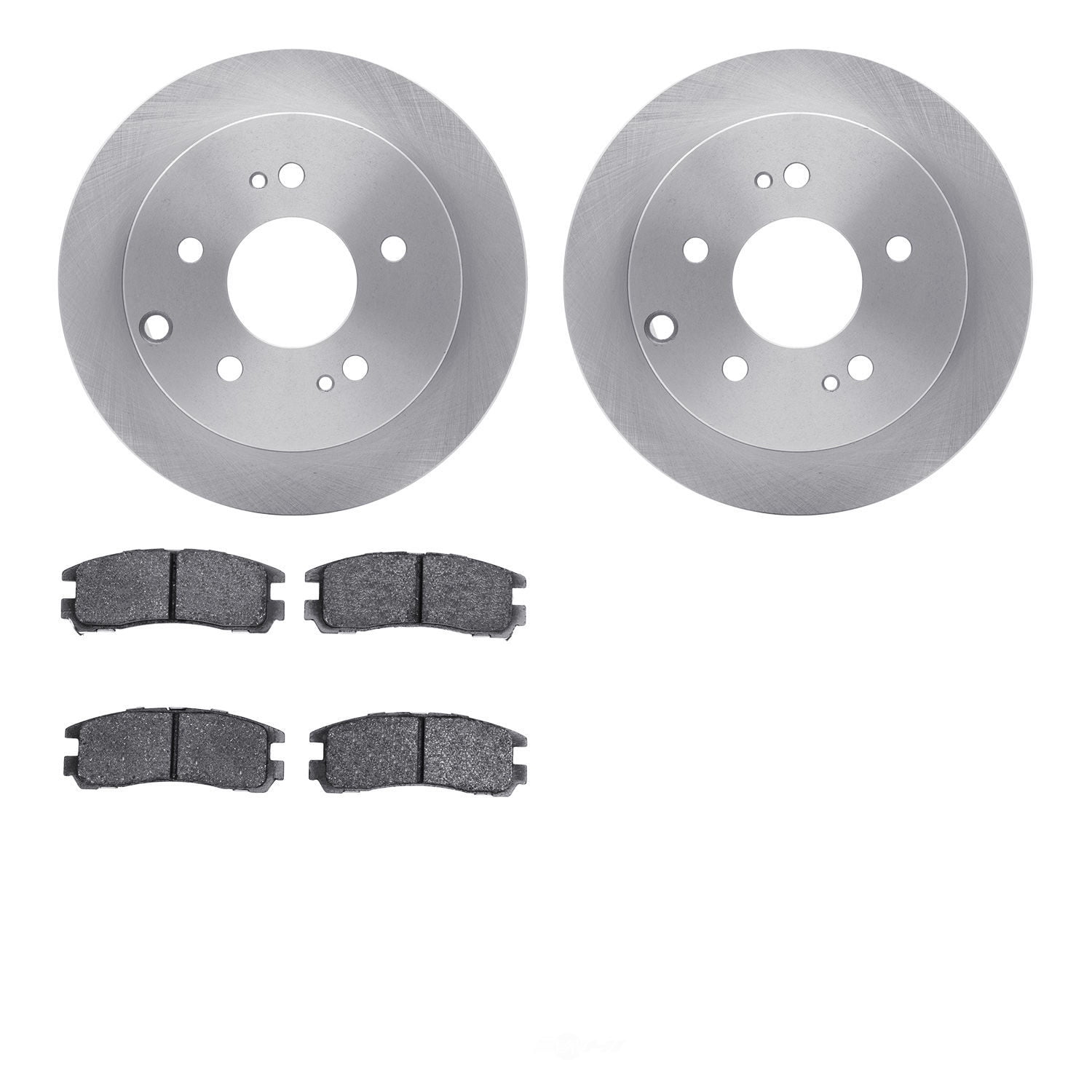 Dynamic Friction Company 6502-72227 DFC Brake Rotor with 5000 Advanced Brake Pads