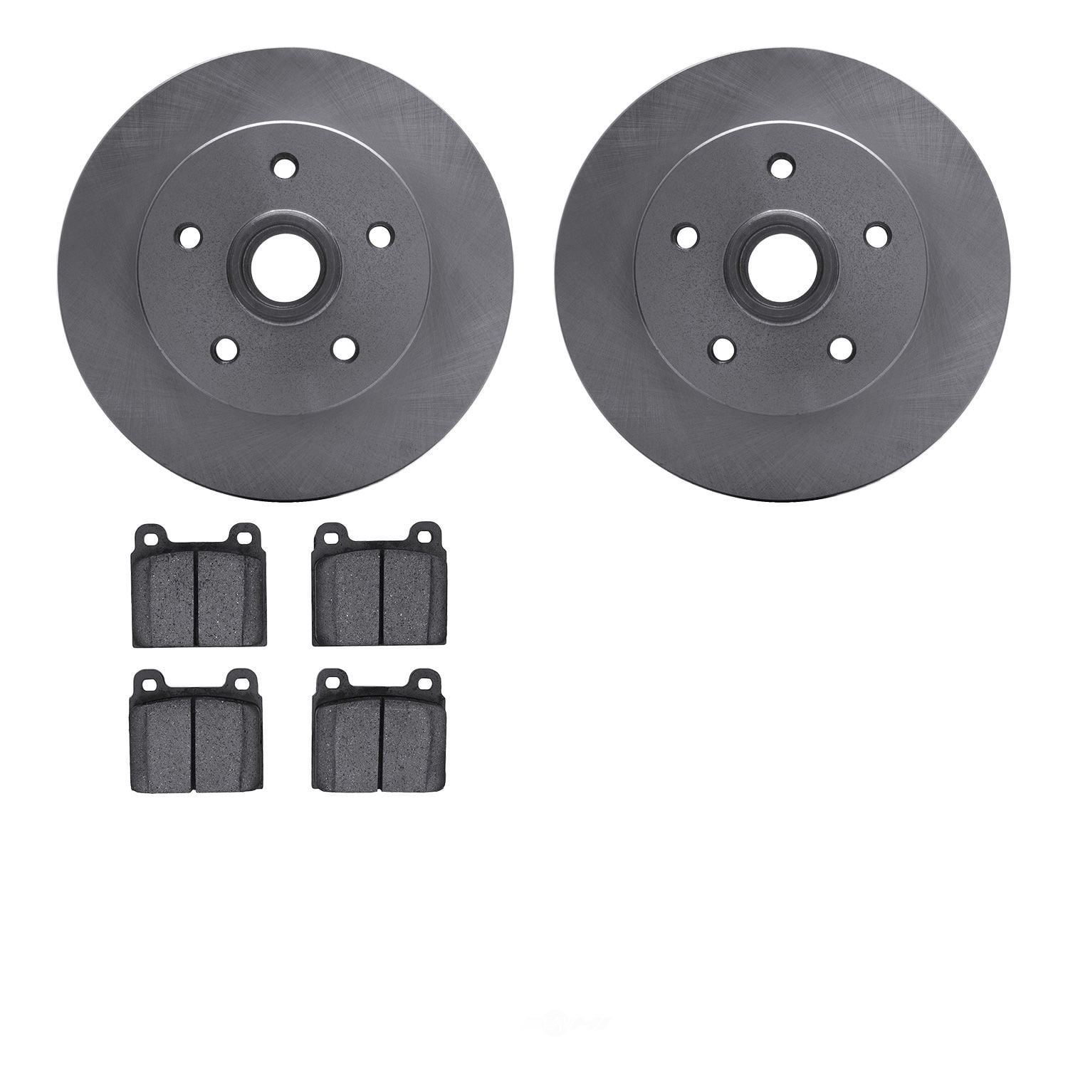 Dynamic Friction Company 6502-74376 DFC Brake Rotor with 5000 Advanced Brake Pads