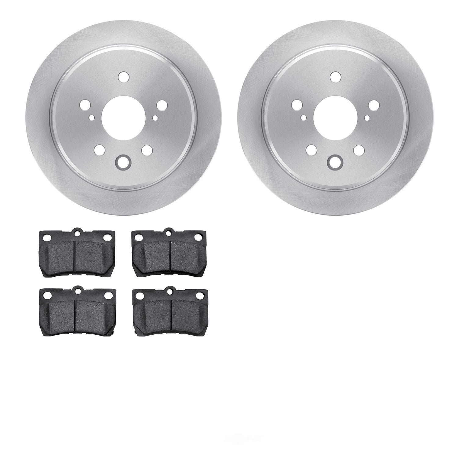 Dynamic Friction Company 6502-75089 DFC Brake Rotor with 5000 Advanced Brake Pads