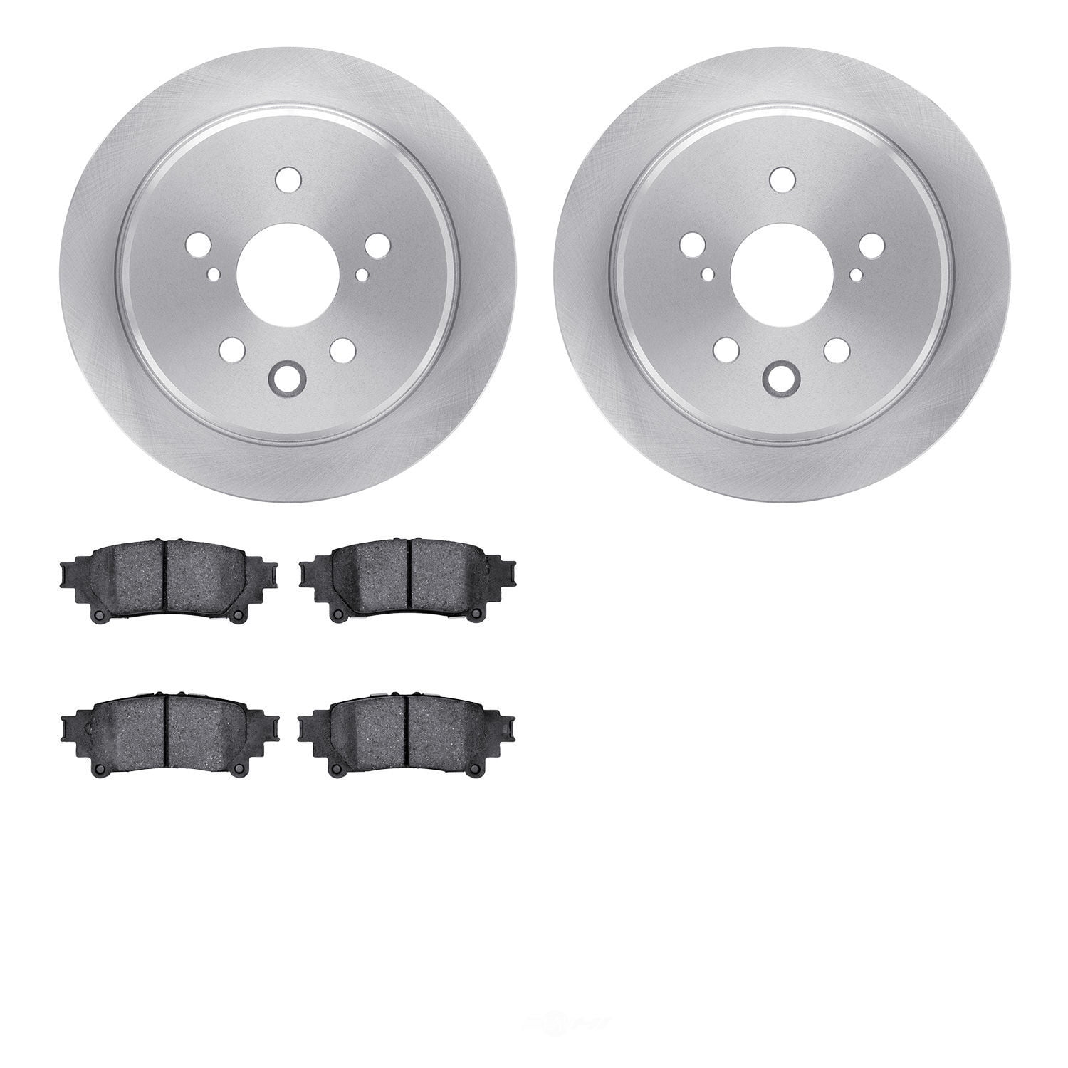 Dynamic Friction Company 6502-75090 DFC Brake Rotor with 5000 Advanced Brake Pads