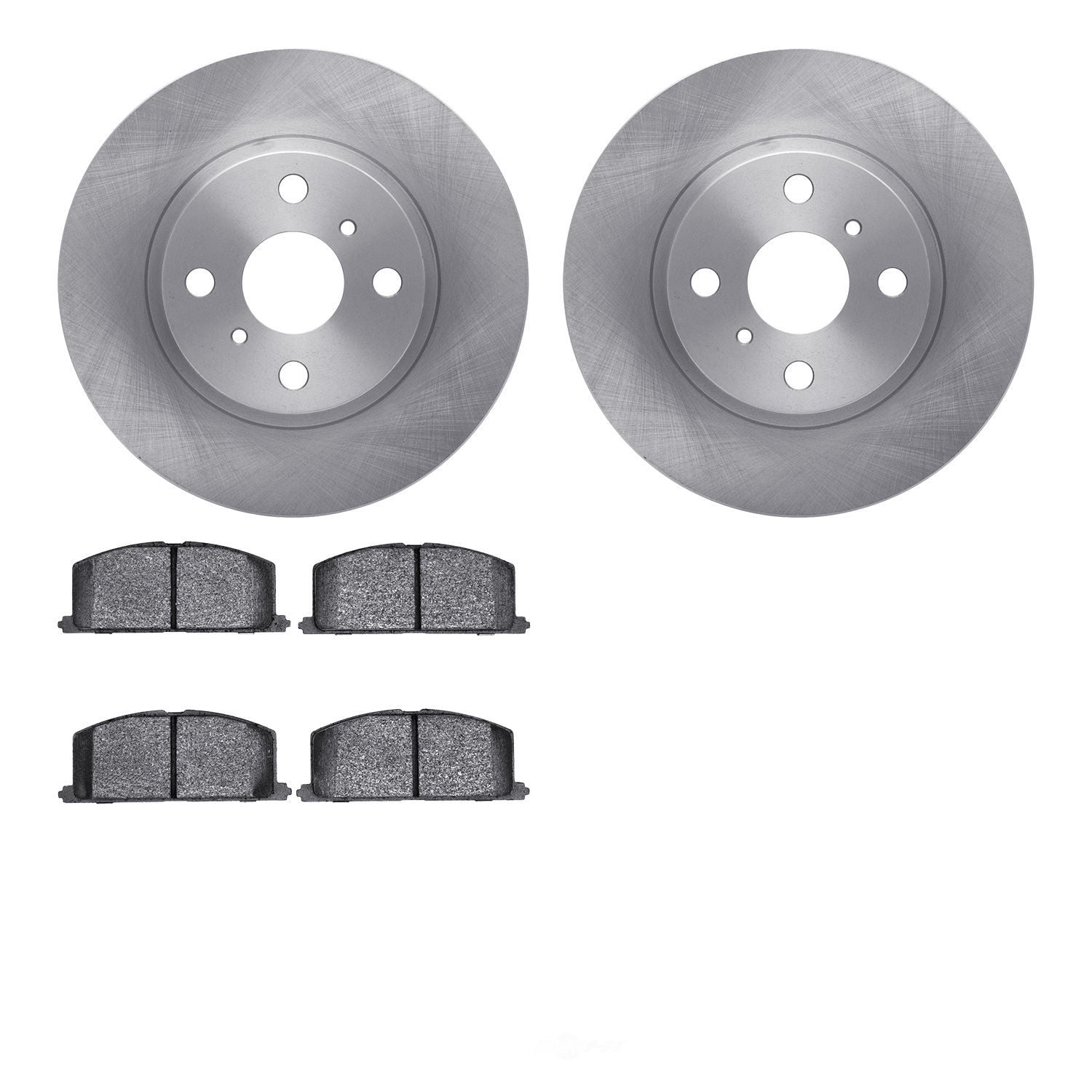 Dynamic Friction Company 6502-76100 DFC Brake Rotor with 5000 Advanced Brake Pads