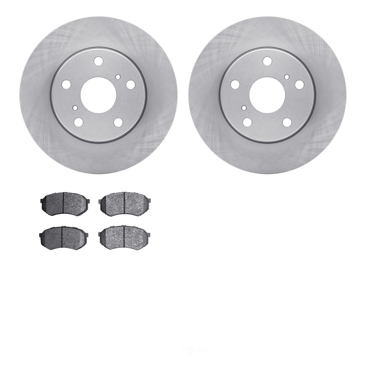 Dynamic Friction Company 6502-76124 DFC Brake Rotor with 5000 Advanced Brake Pads