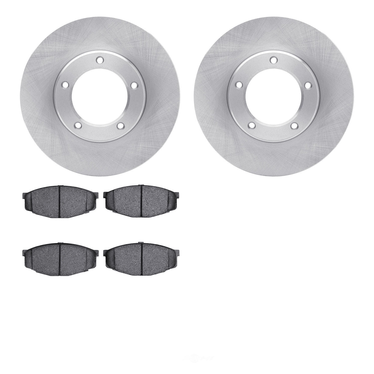 Dynamic Friction Company 6502-76518 DFC Brake Rotor with 5000 Advanced Brake Pads